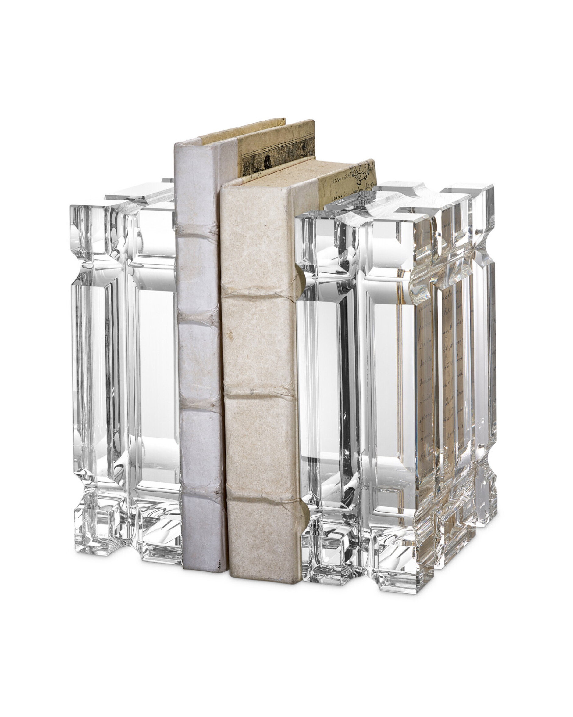 Linea Bookend Crystal set of 2