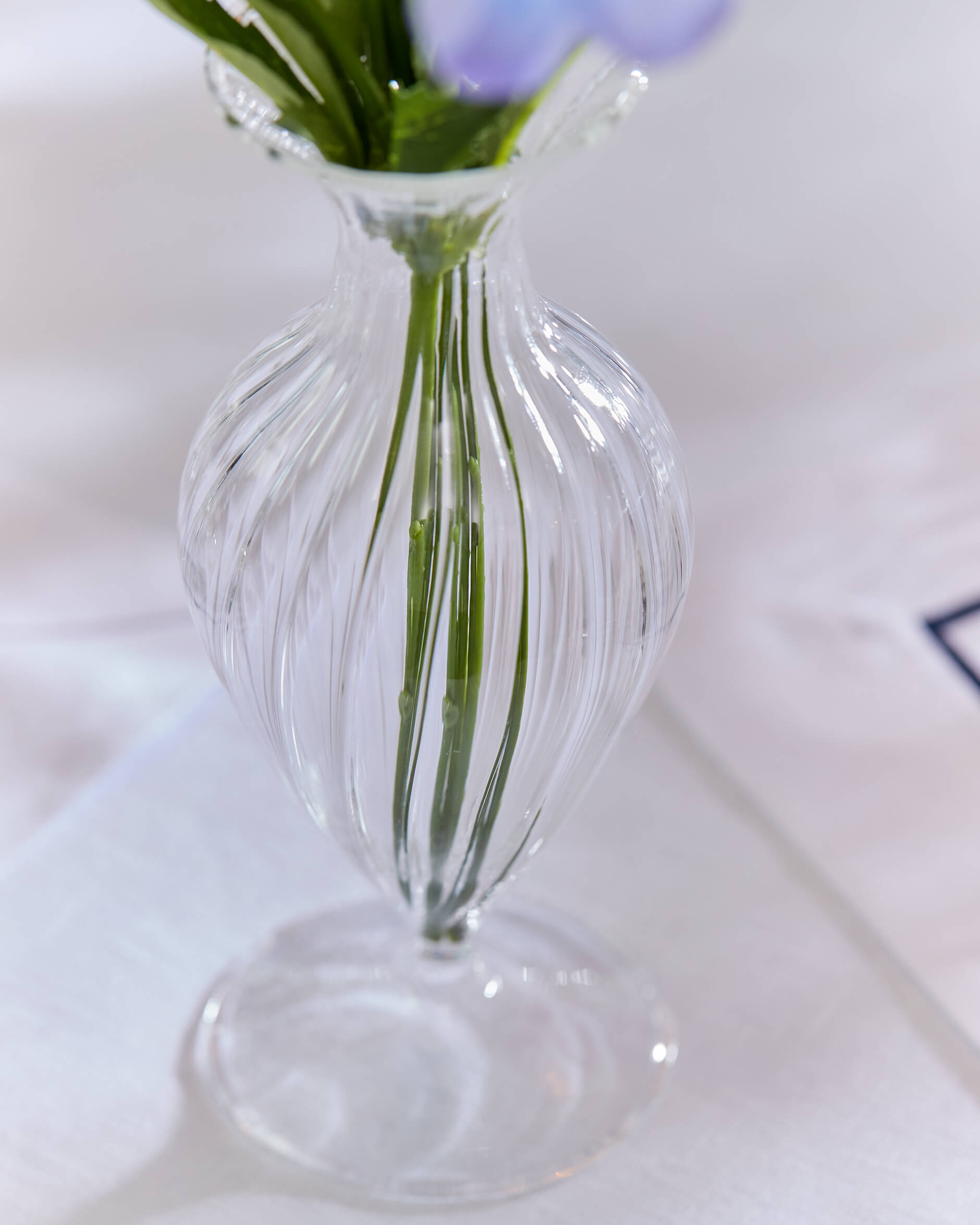Lilly Vase Clear Glass