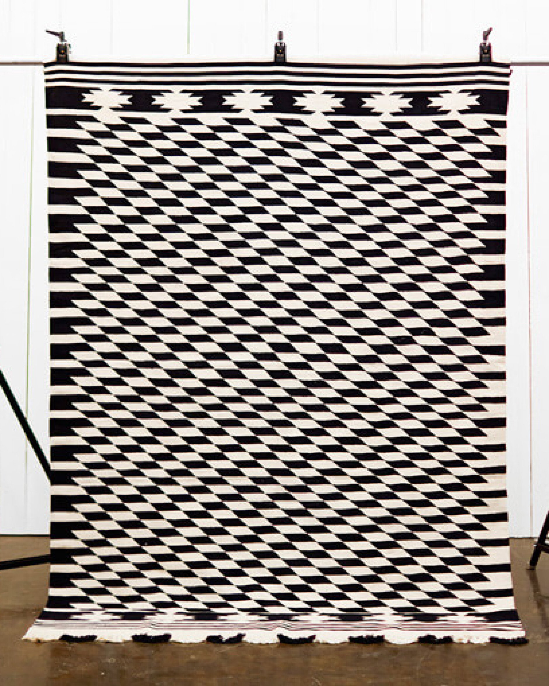Miwok matta blå/vit 170x240 OUTLET