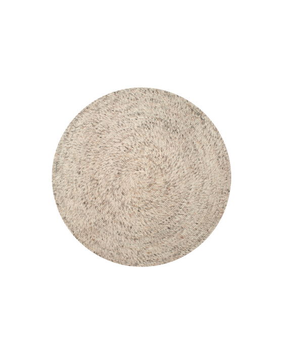 merino matta rund natural beige