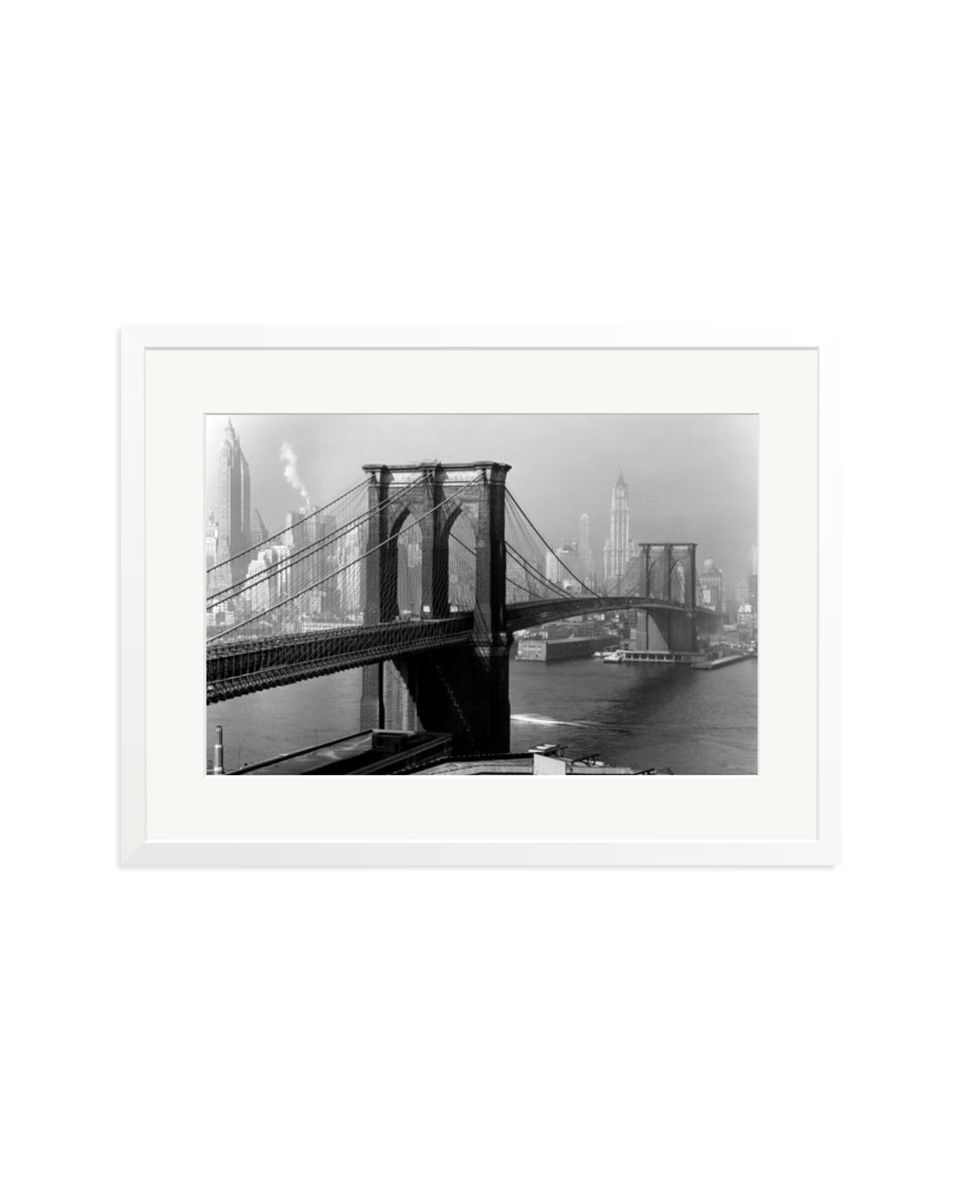 Brooklyn Bridge by Day White / XL