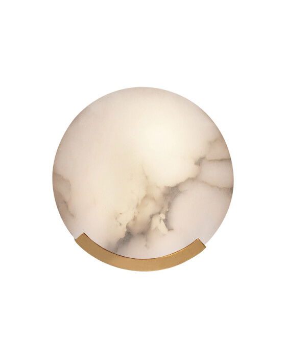 Melange vägglampa mässing