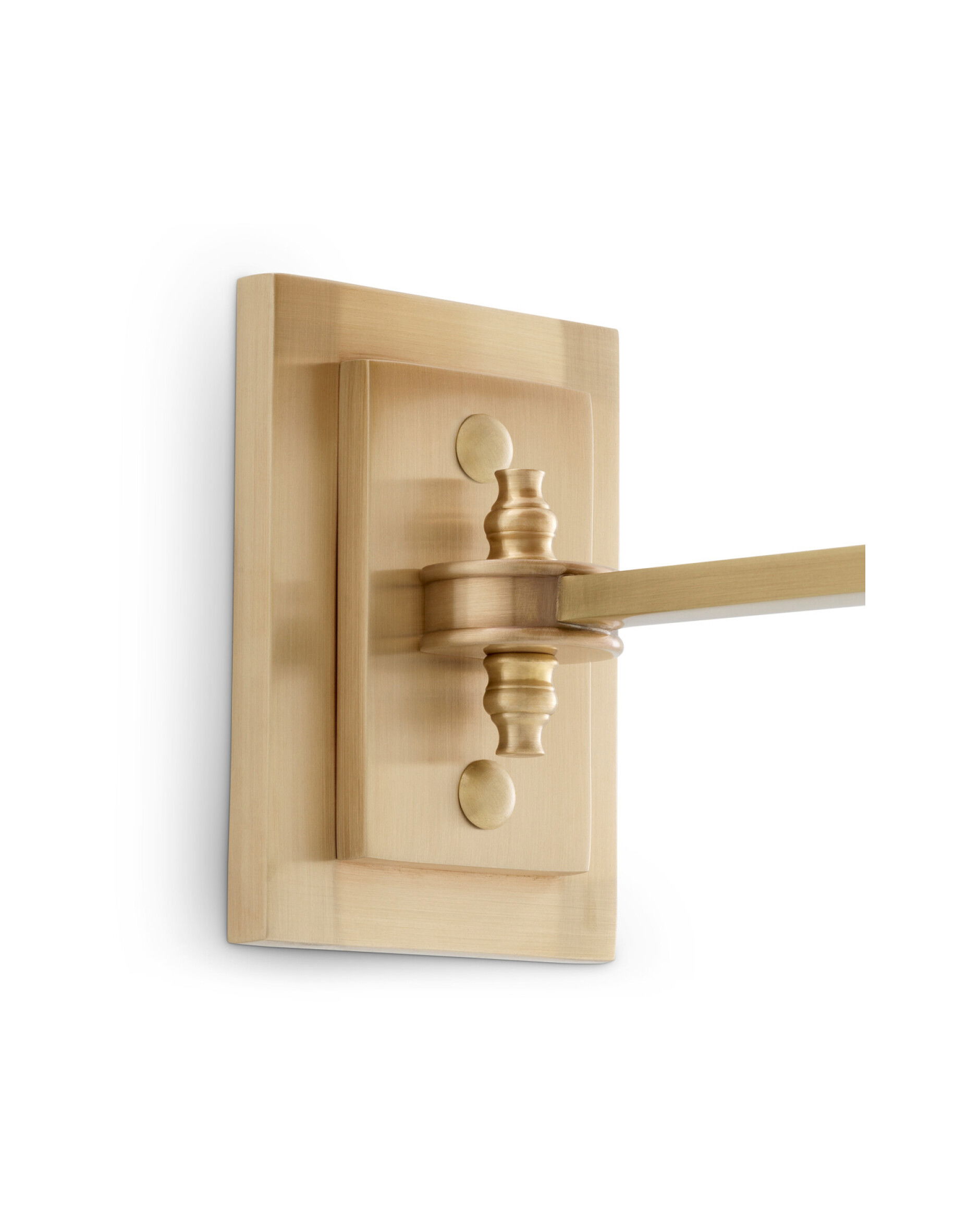 Wall Lamp Lexington Single Brass/Rattan