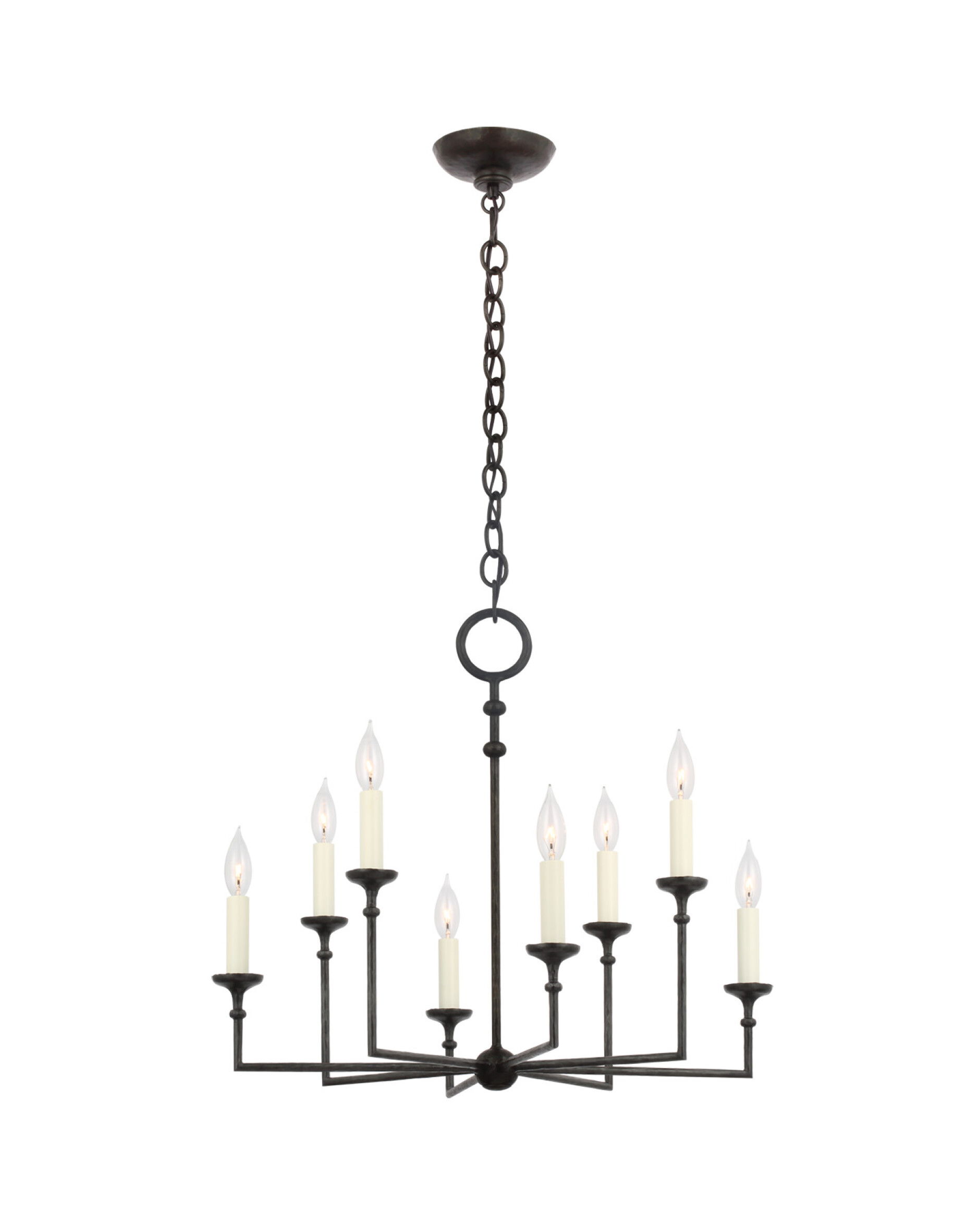 Rowen 8-Light Chandelier Black Medium