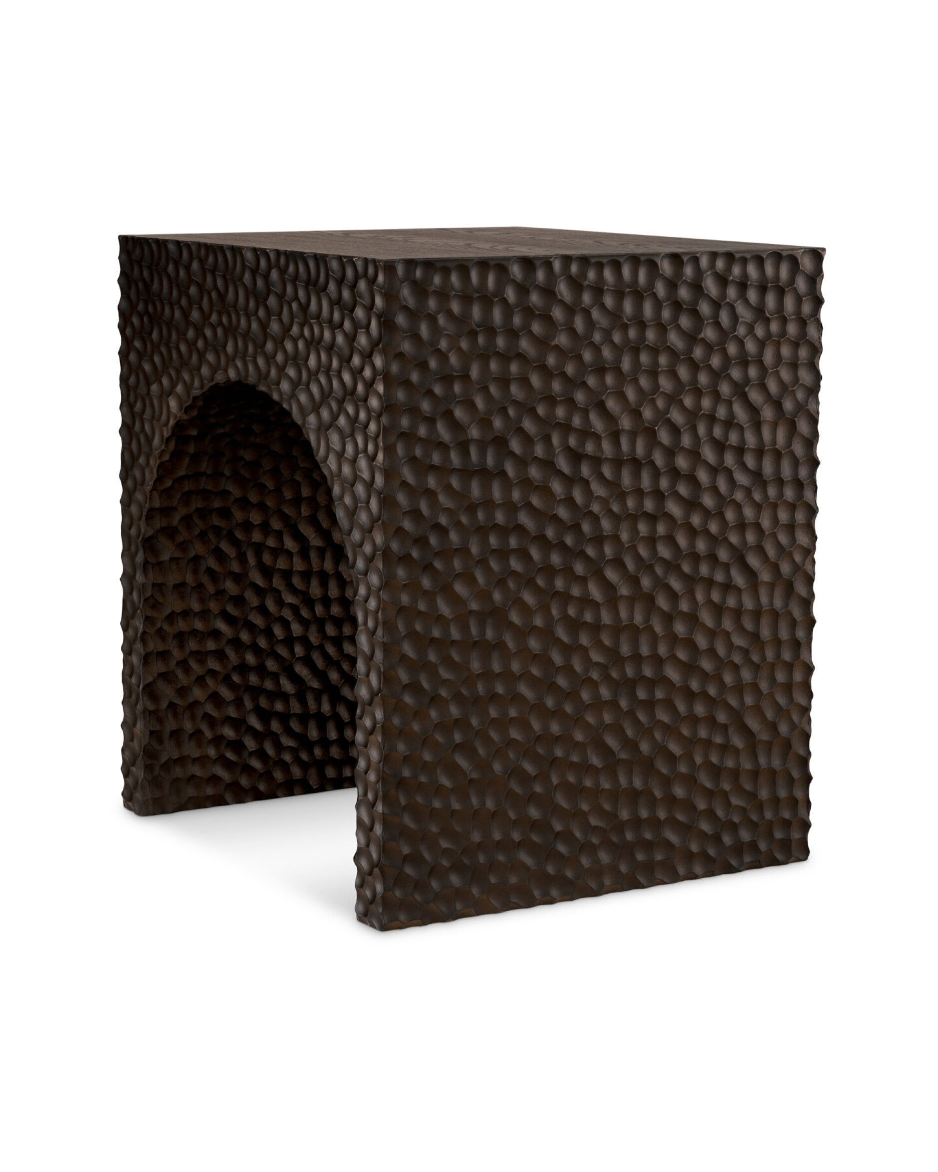 Caldera Side Table Ebony Oak Veneer