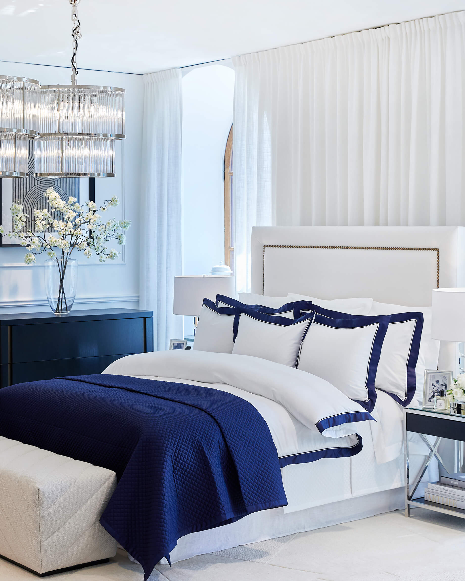 Como påslakan vit/blå