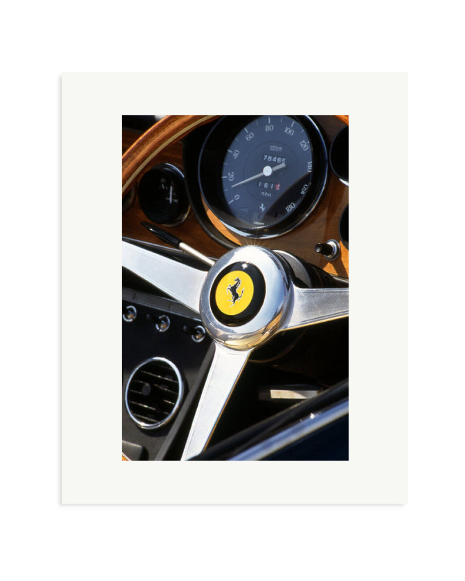 Ferrari Dashboard Print Only / Medium