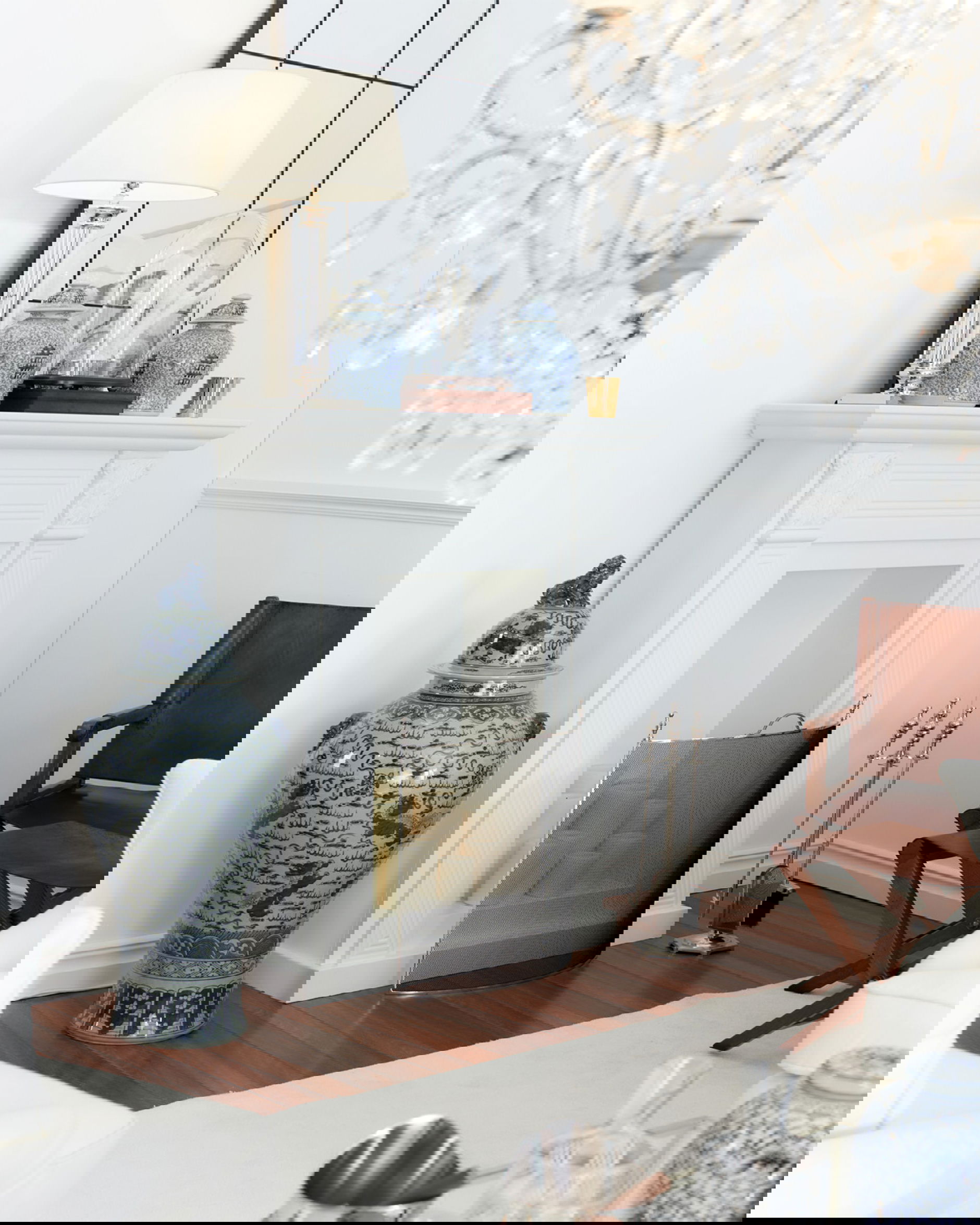 Warren öppen spis classic white