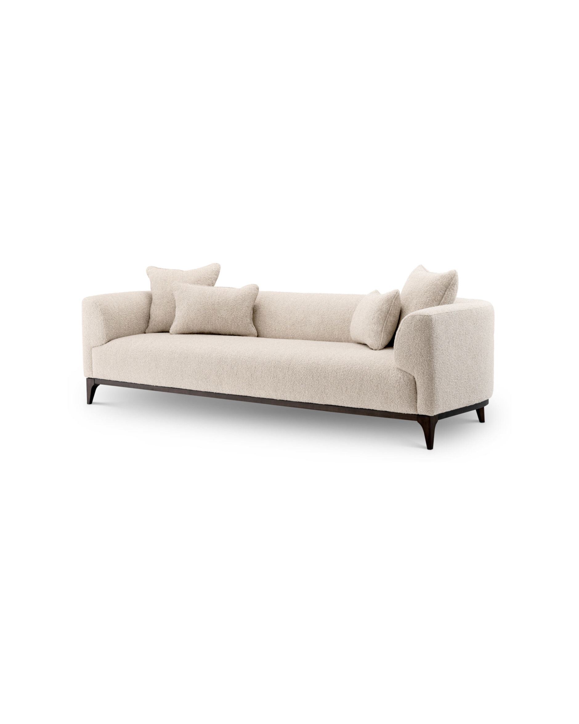 Brannan soffa bouclé chalk white