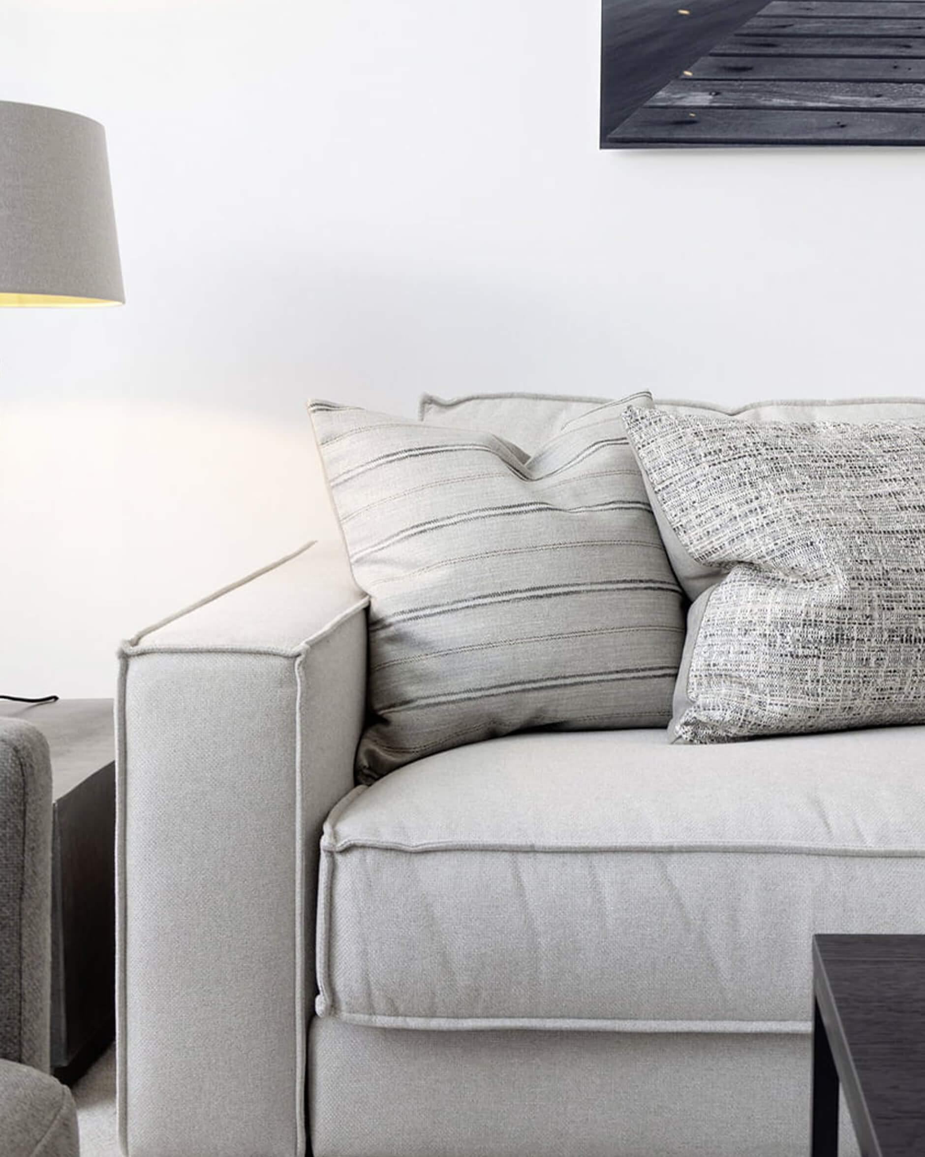 Tom Stripe kuddfodral natural