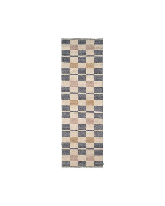 Matta rutvik blå | Textil - Mattor - Gångmattor | Möbelexperten