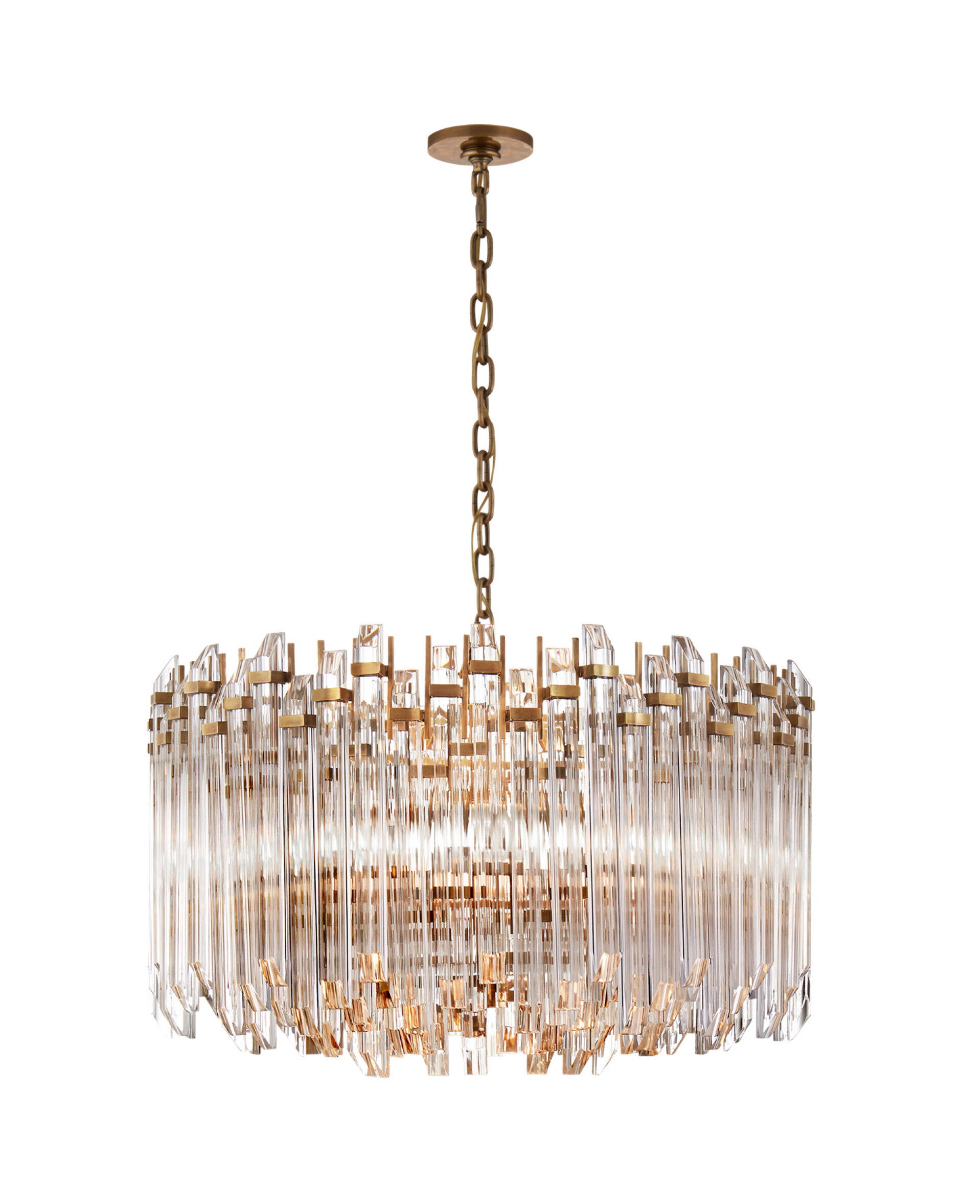 Adele Wide Drum takkrona antik mässing