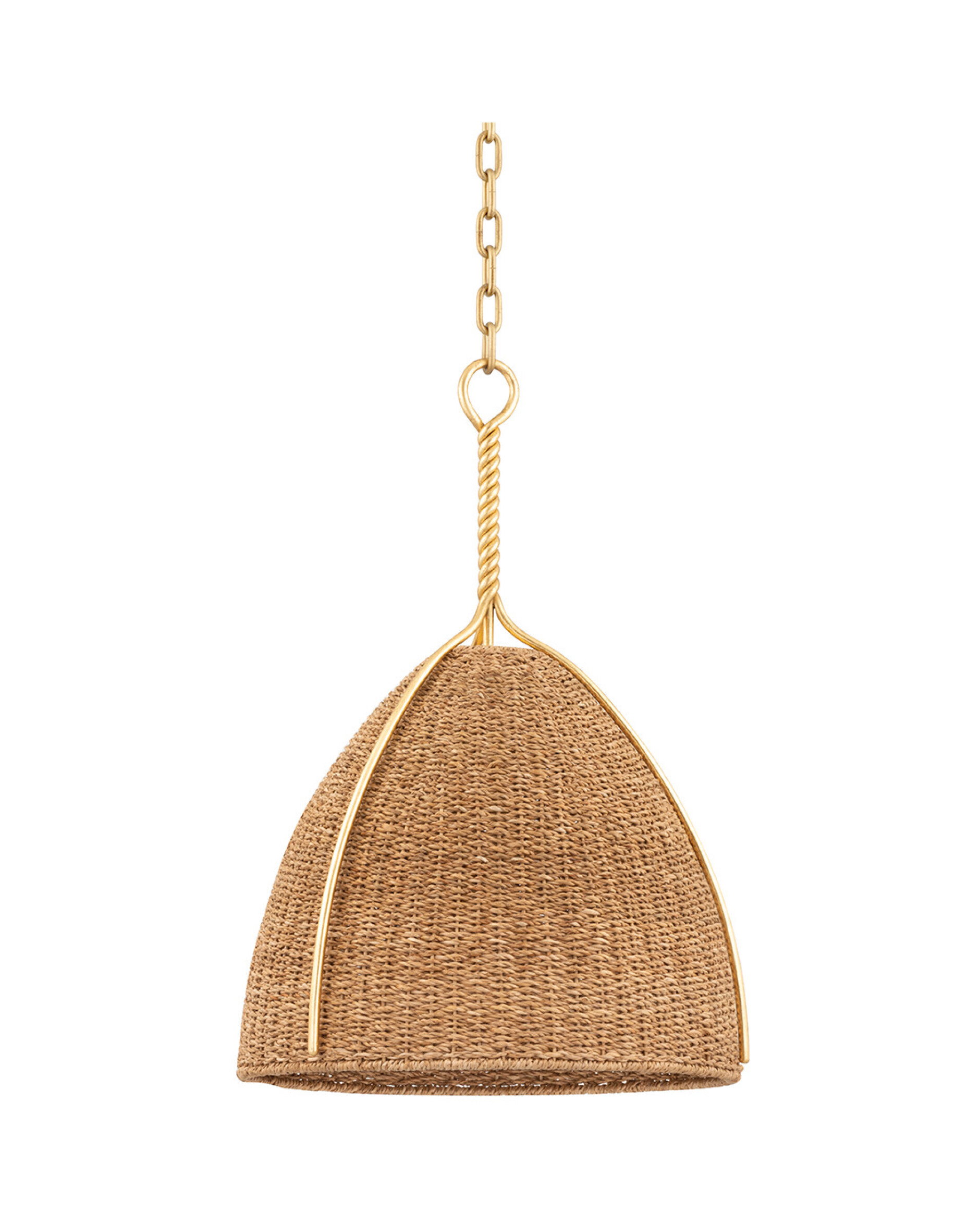 Woodlawn Pendant Vintage Gold Leaf