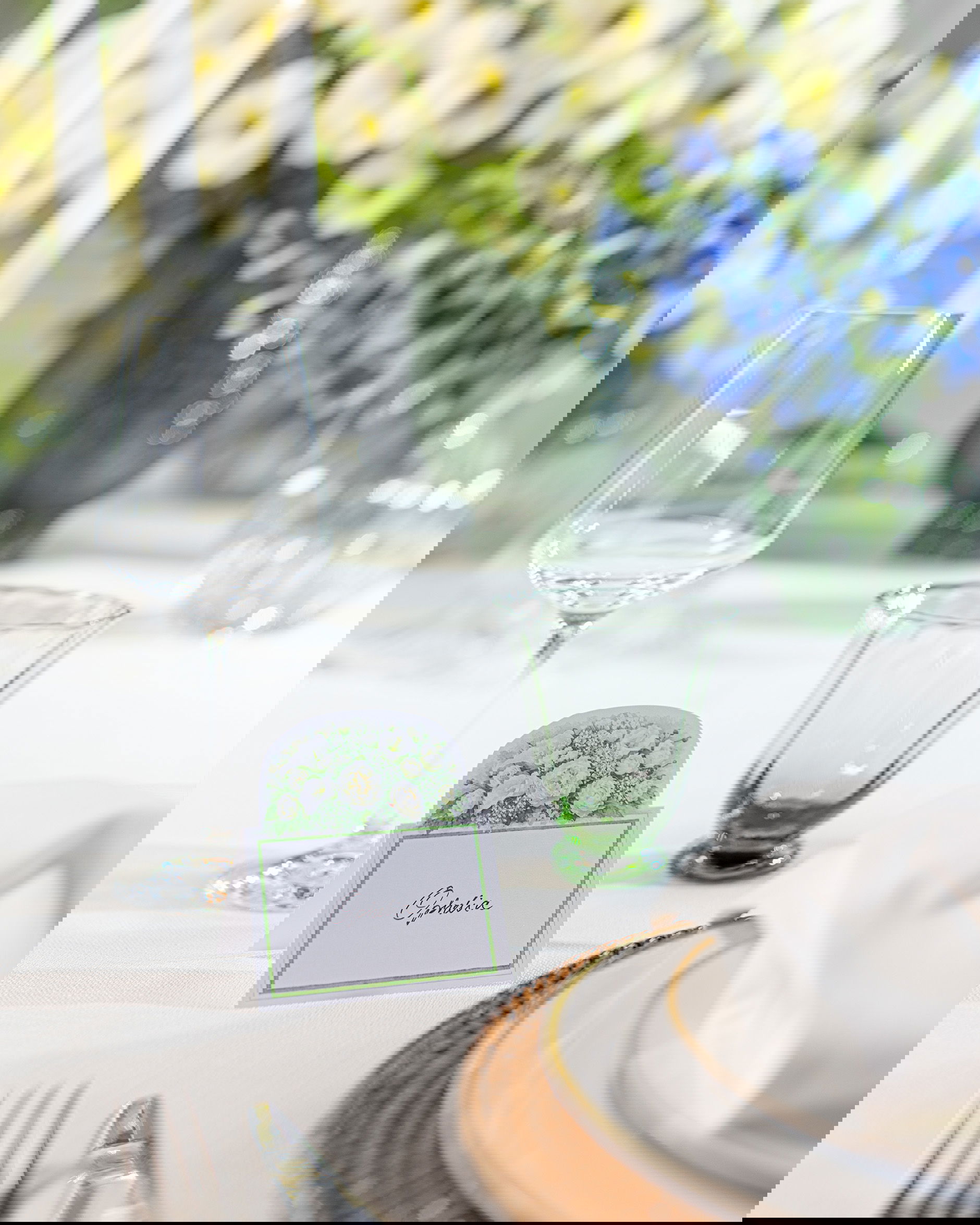 Olivia green glasses 2-pack