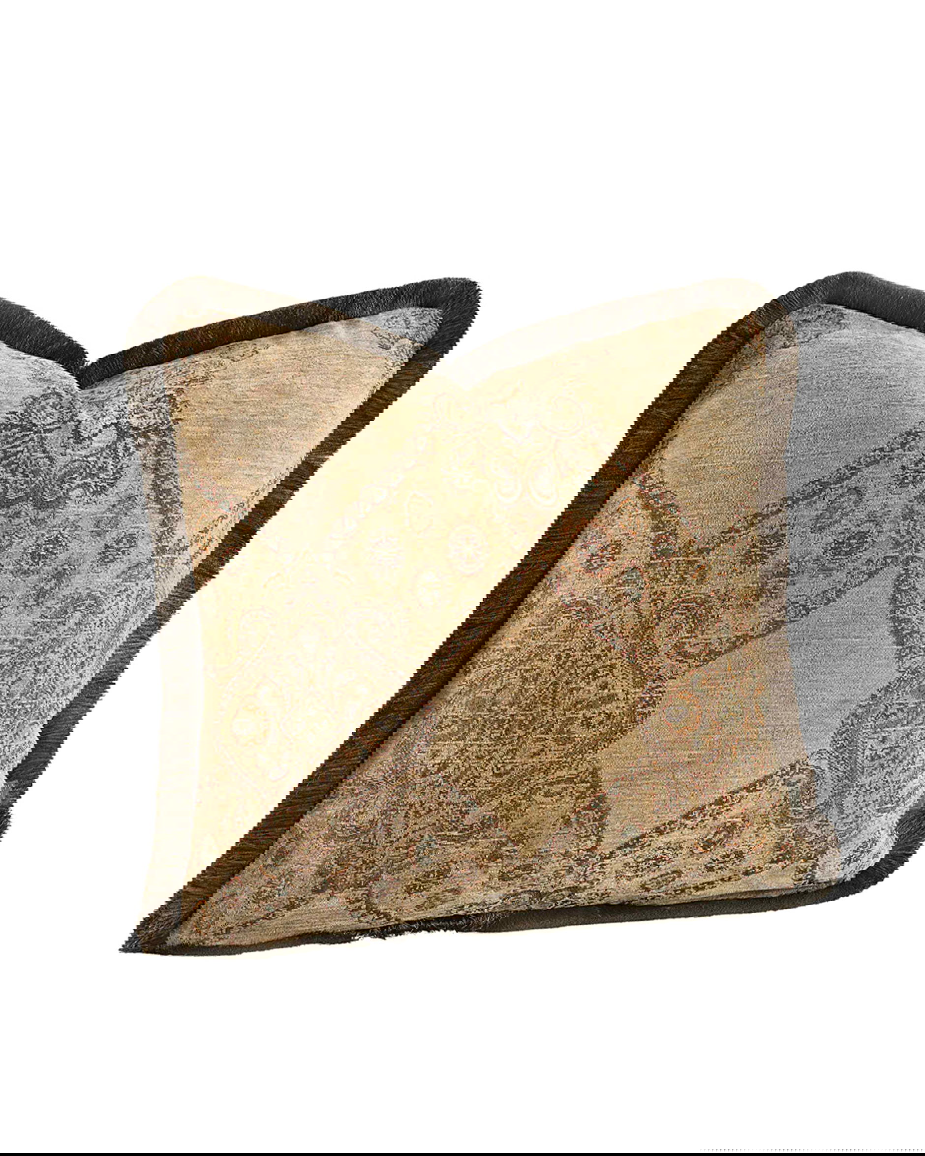 Miralago Paisley kuddfodral fransar beige OUTLET