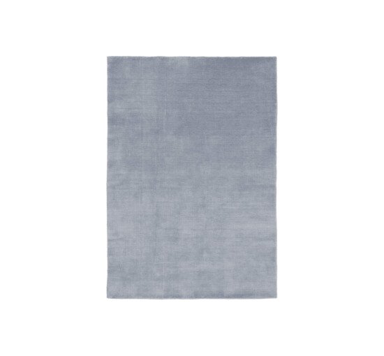 Blue - Solid Rug Off-white