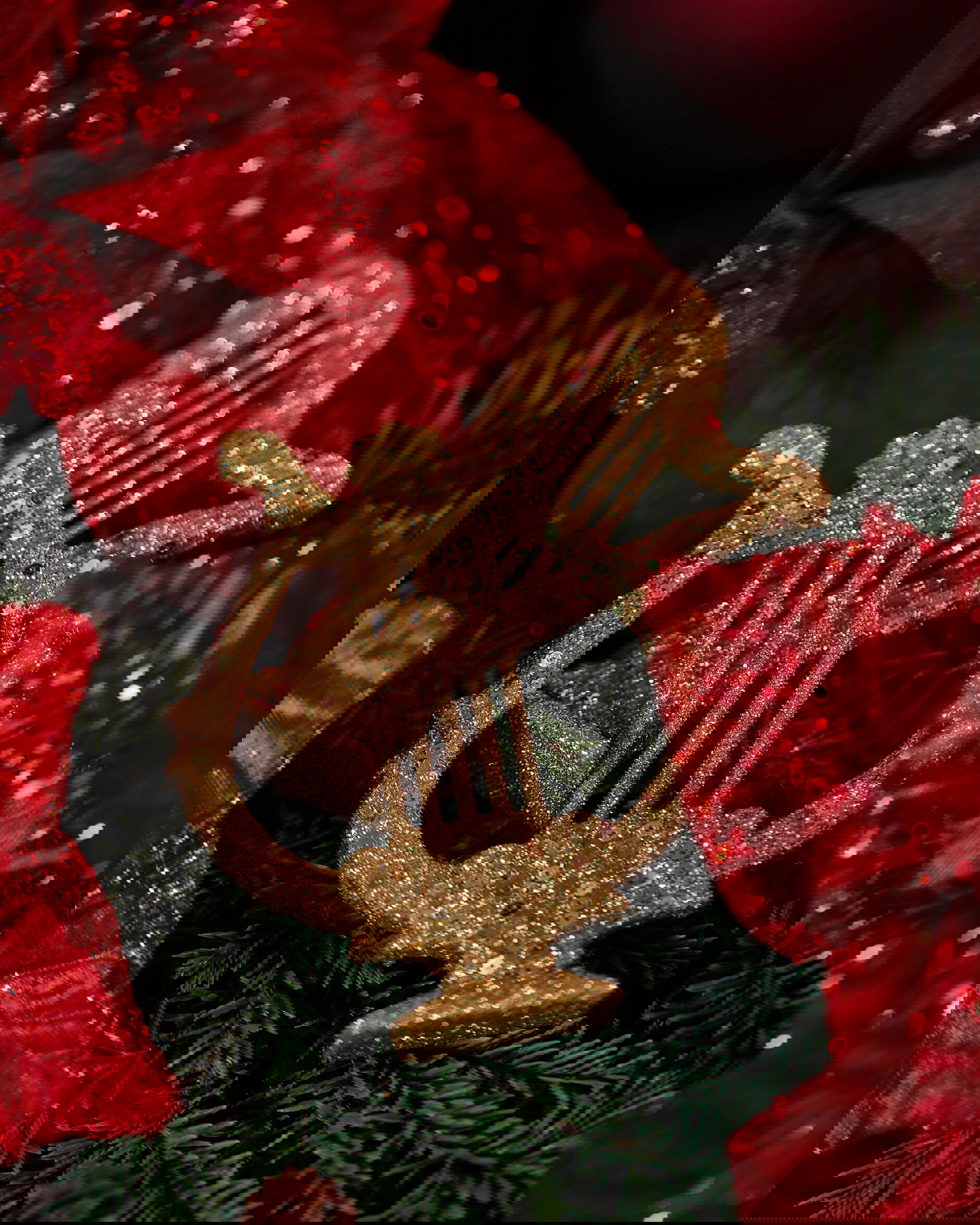 Cantrelle lyra julgransdekoration guld