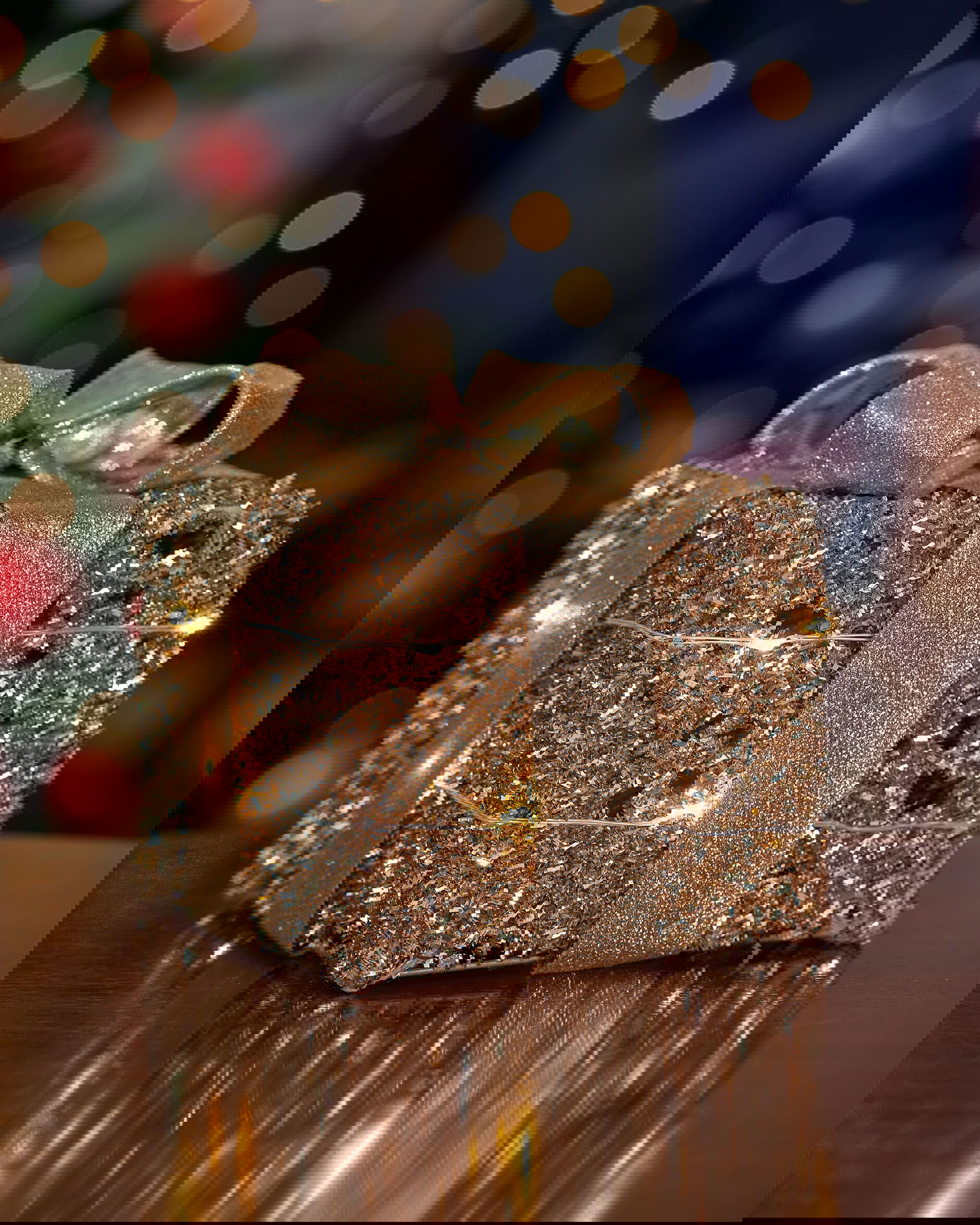 Ophelia paket LED juldekoration champagne