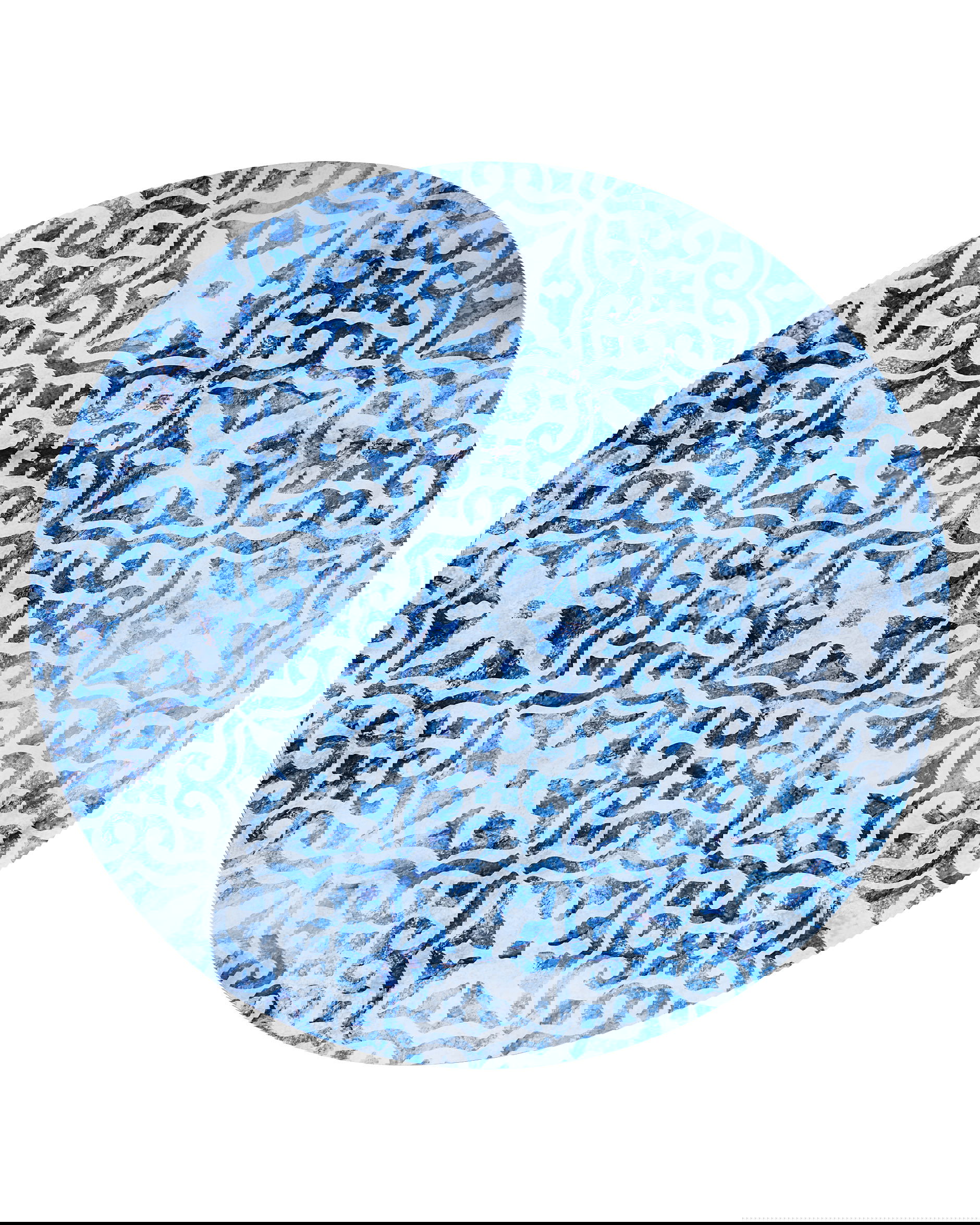 Portofino bordstabletter blå/vit 6-pack