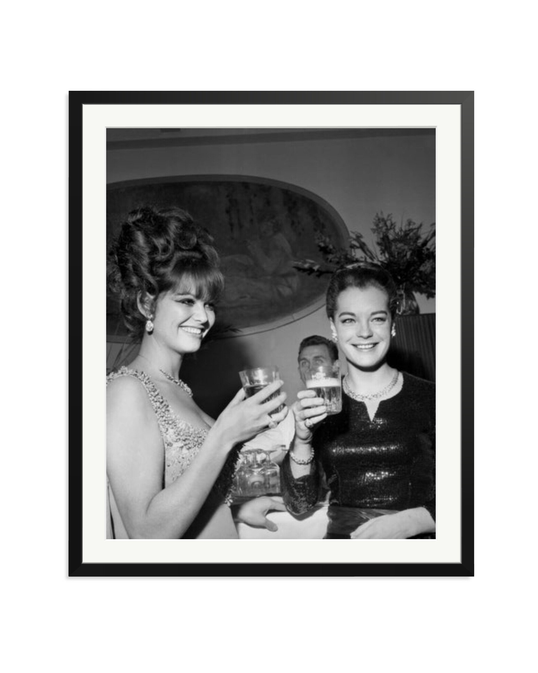 Claudia Cardinale and Romy Schneider Black / XXL