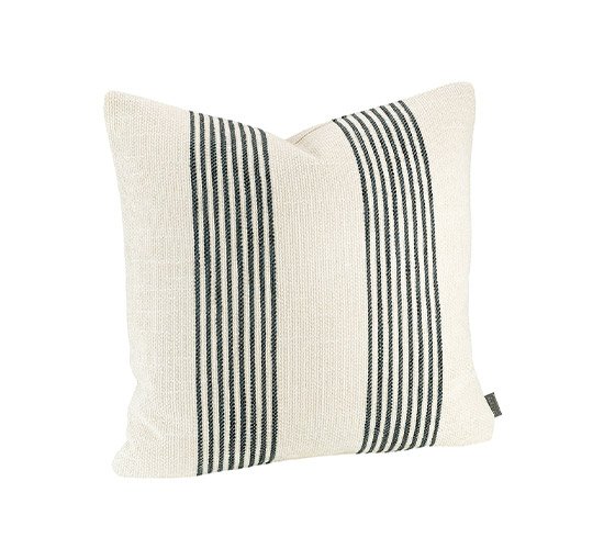 Offwhite/black - Waldron Stripe Cushion Cover Off-white