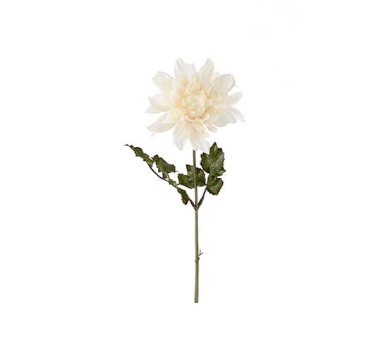 White - Dahlia Faux Flower White OUTLET