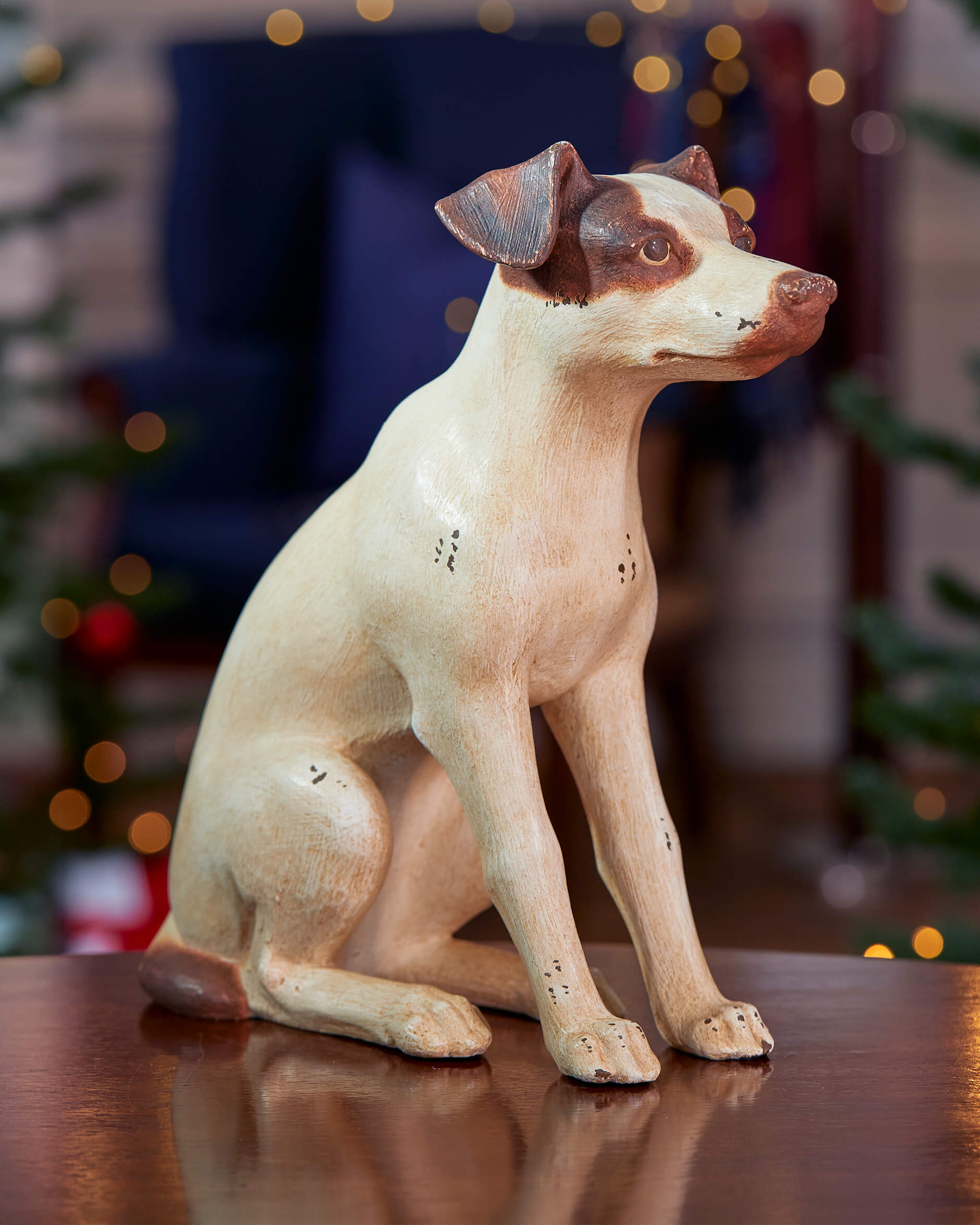 Jack Russel dörrstopp off-white