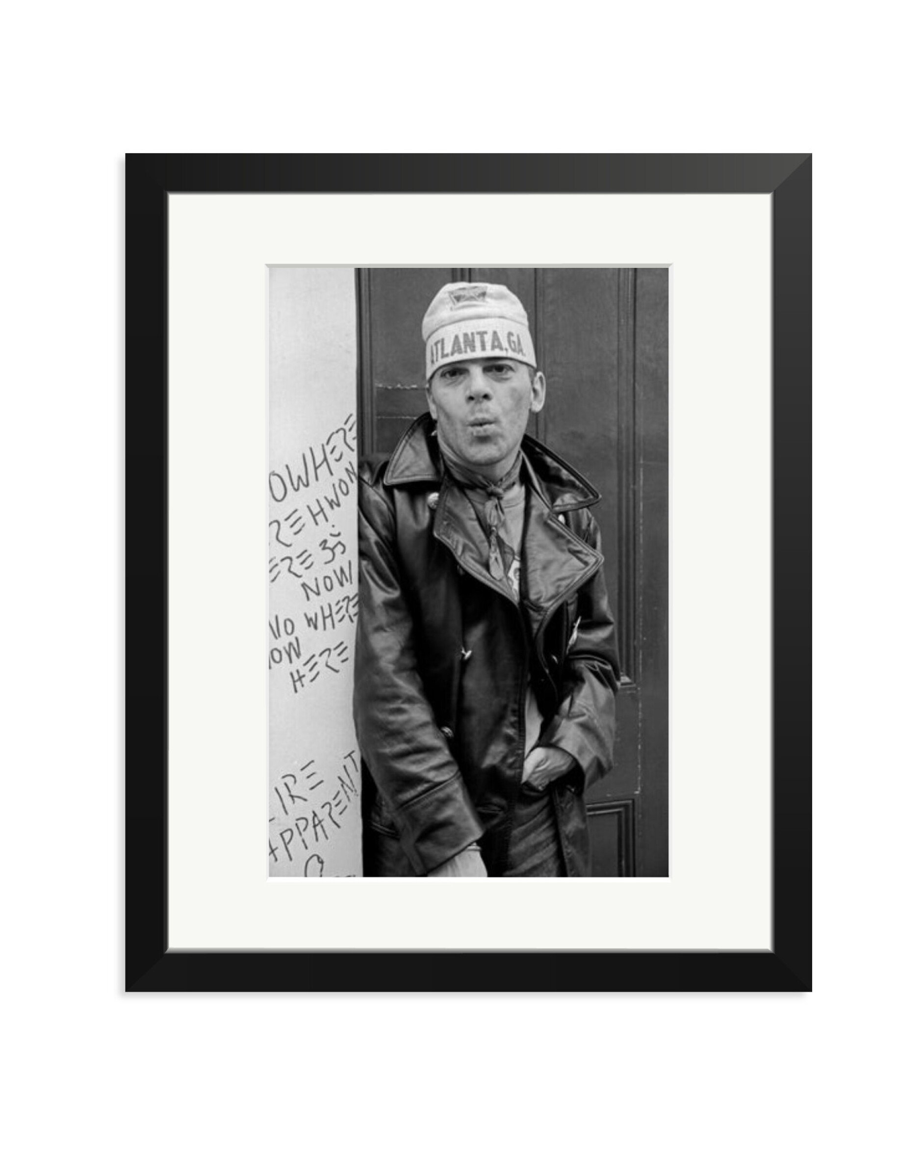 Ian Dury Outside Stiff Records 1978 London Black / Medium
