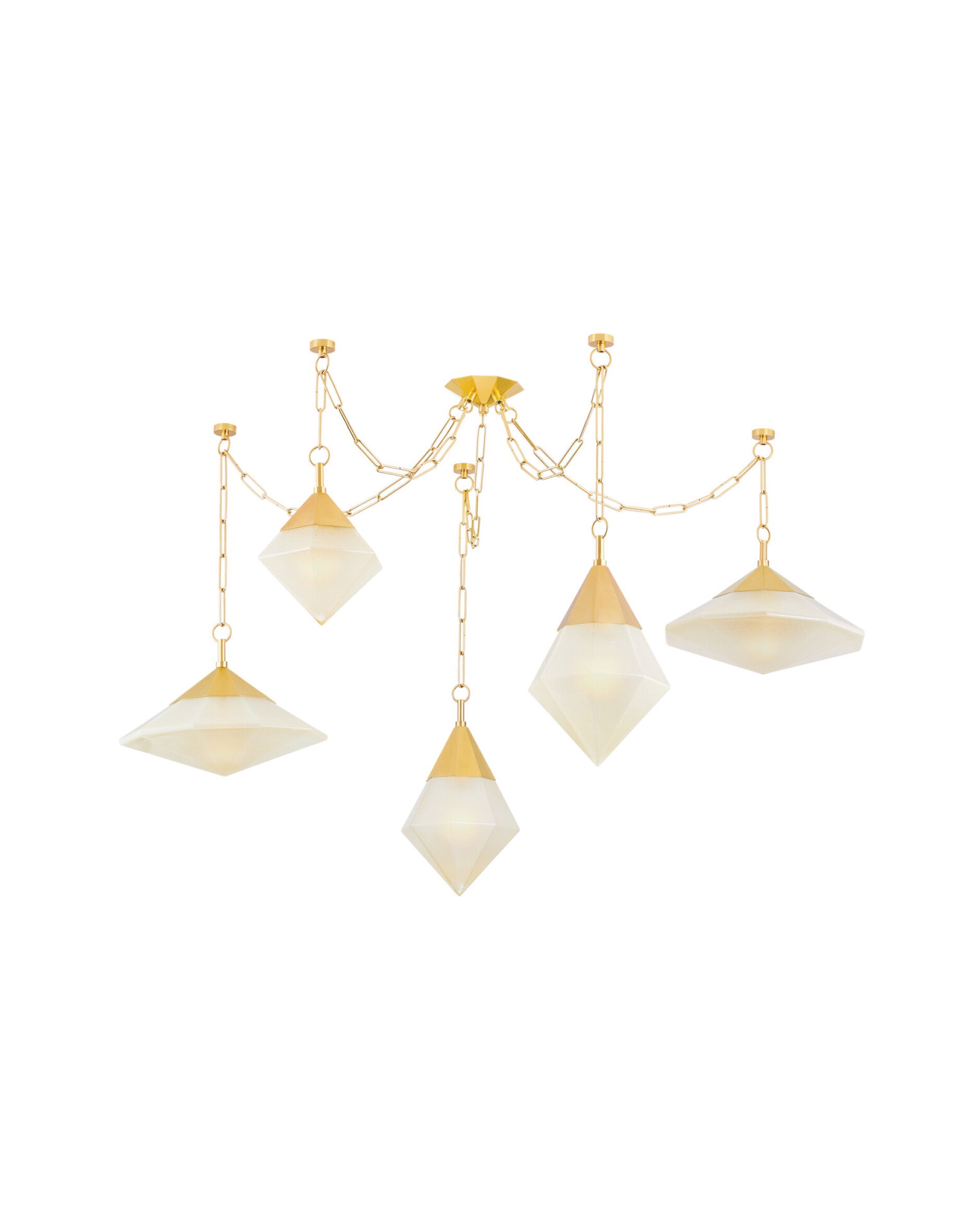 Angelique kattokruunu vintage messinki