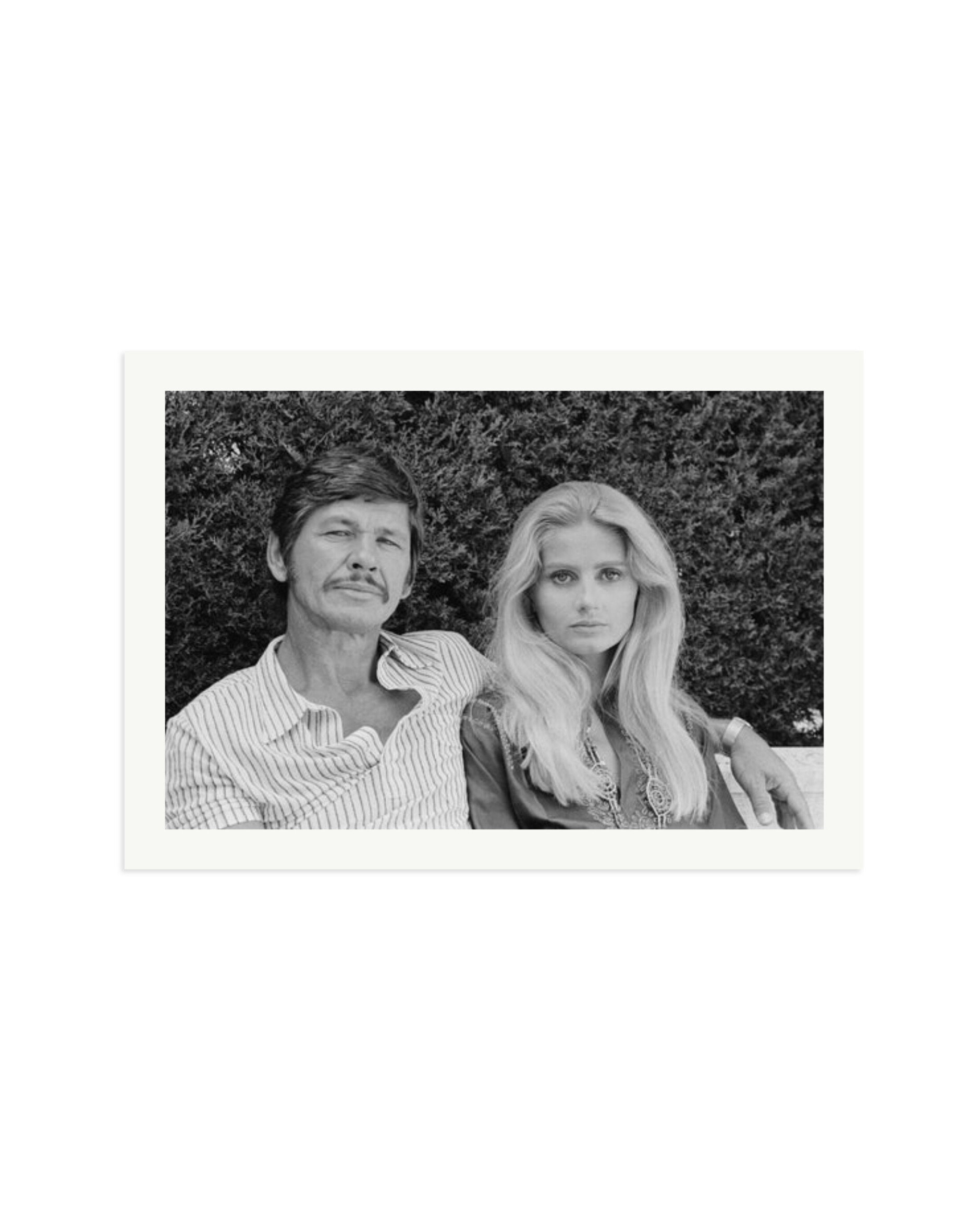 Charles Bronson and Jill Ireland Print Only / XXL