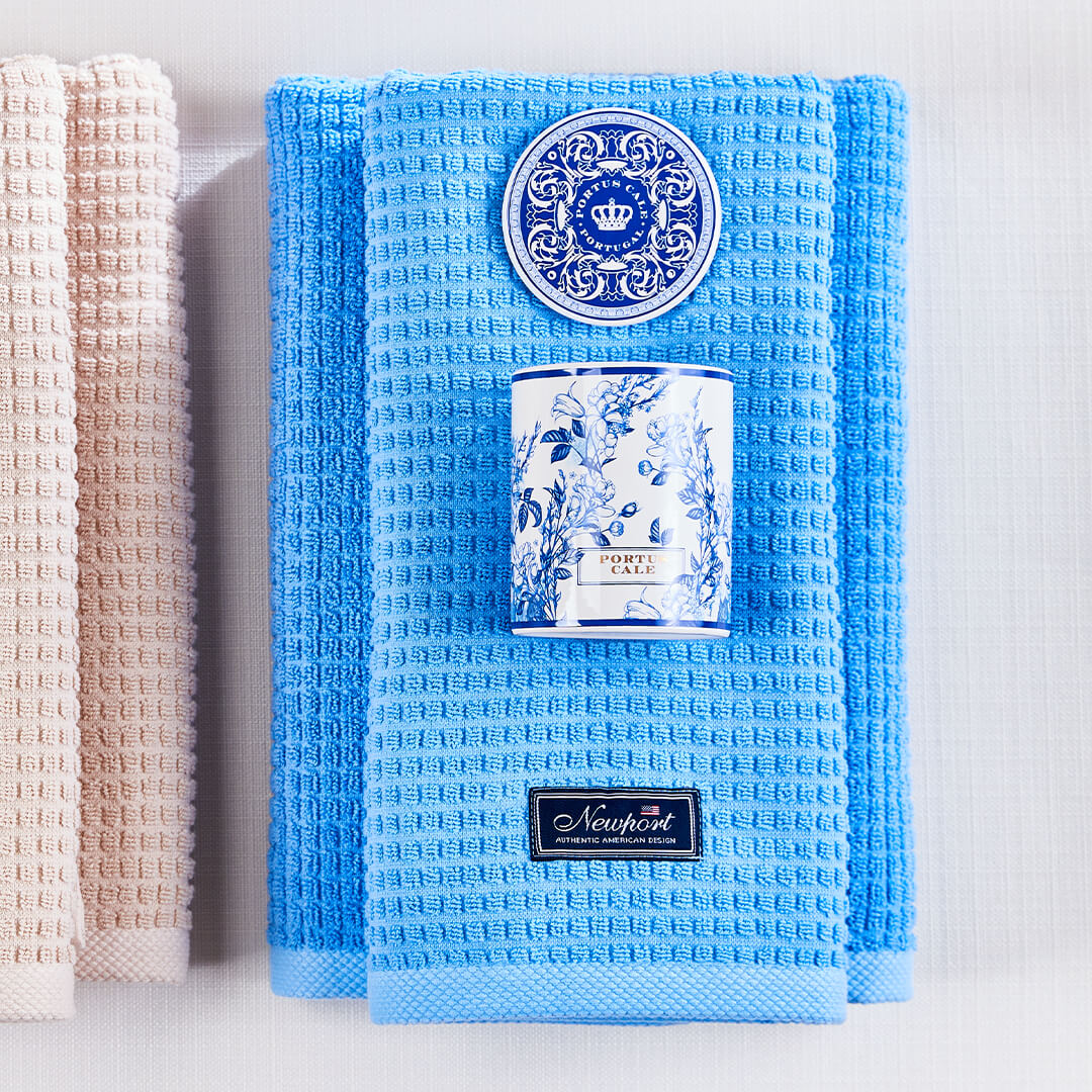 Fisher Island Towels Ocean Blue