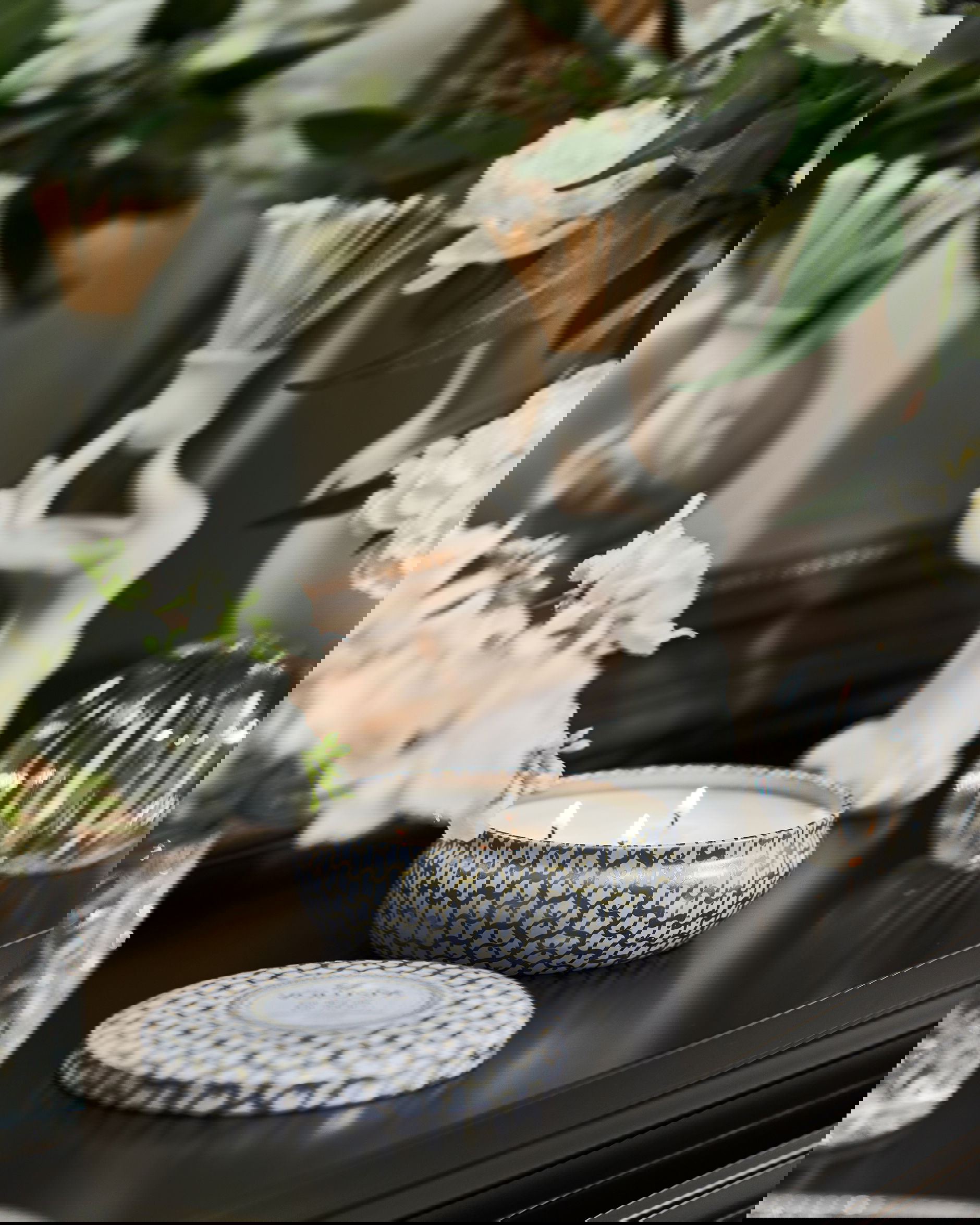 Suede Blanc doftljus 3-wick