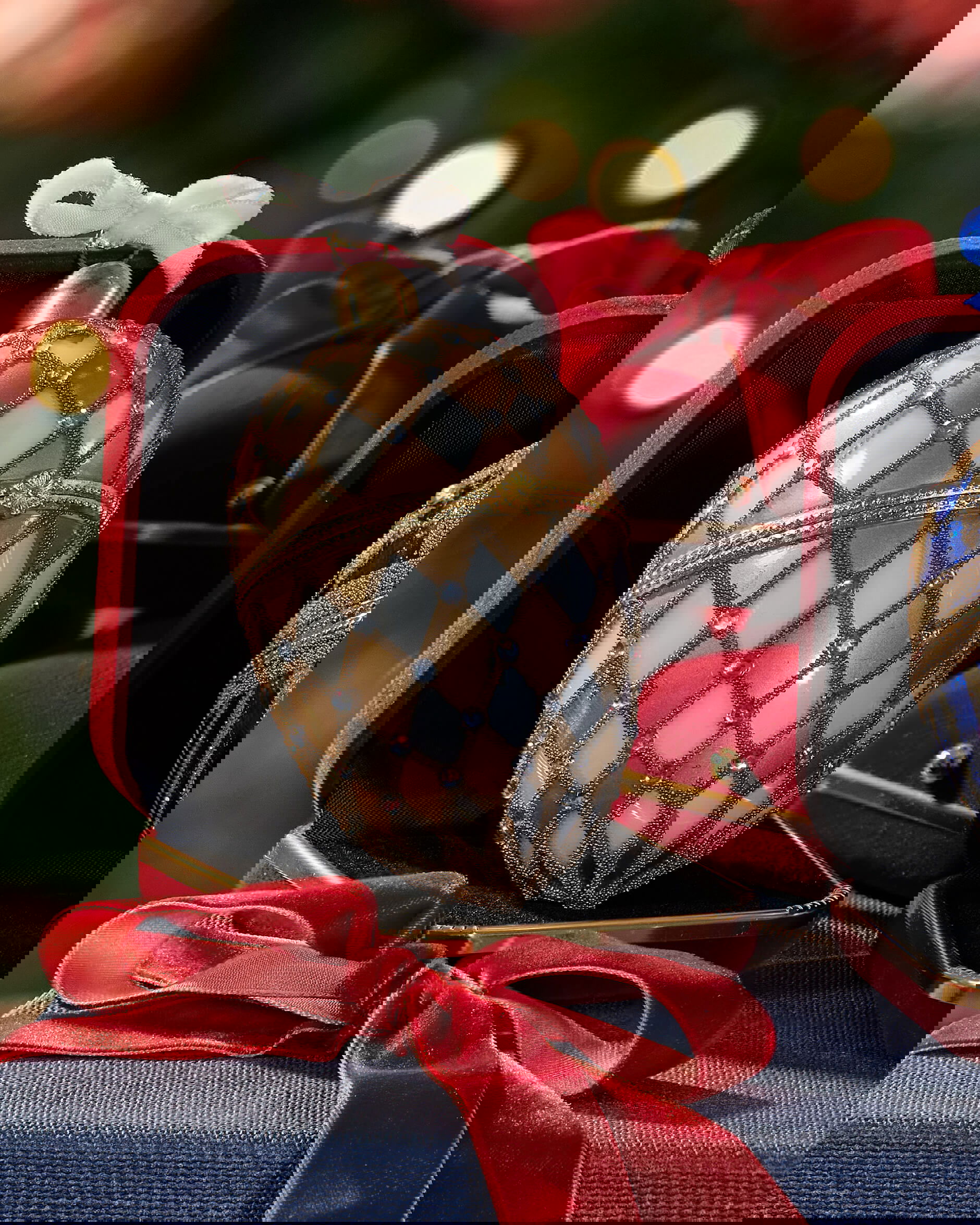 Clinton fabergéägg juldekoration vit