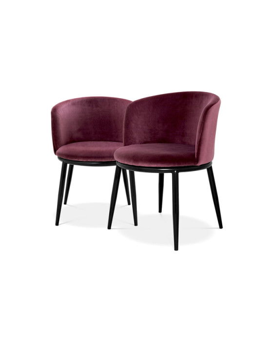 Filmore matstolar cameron purple 2-pack