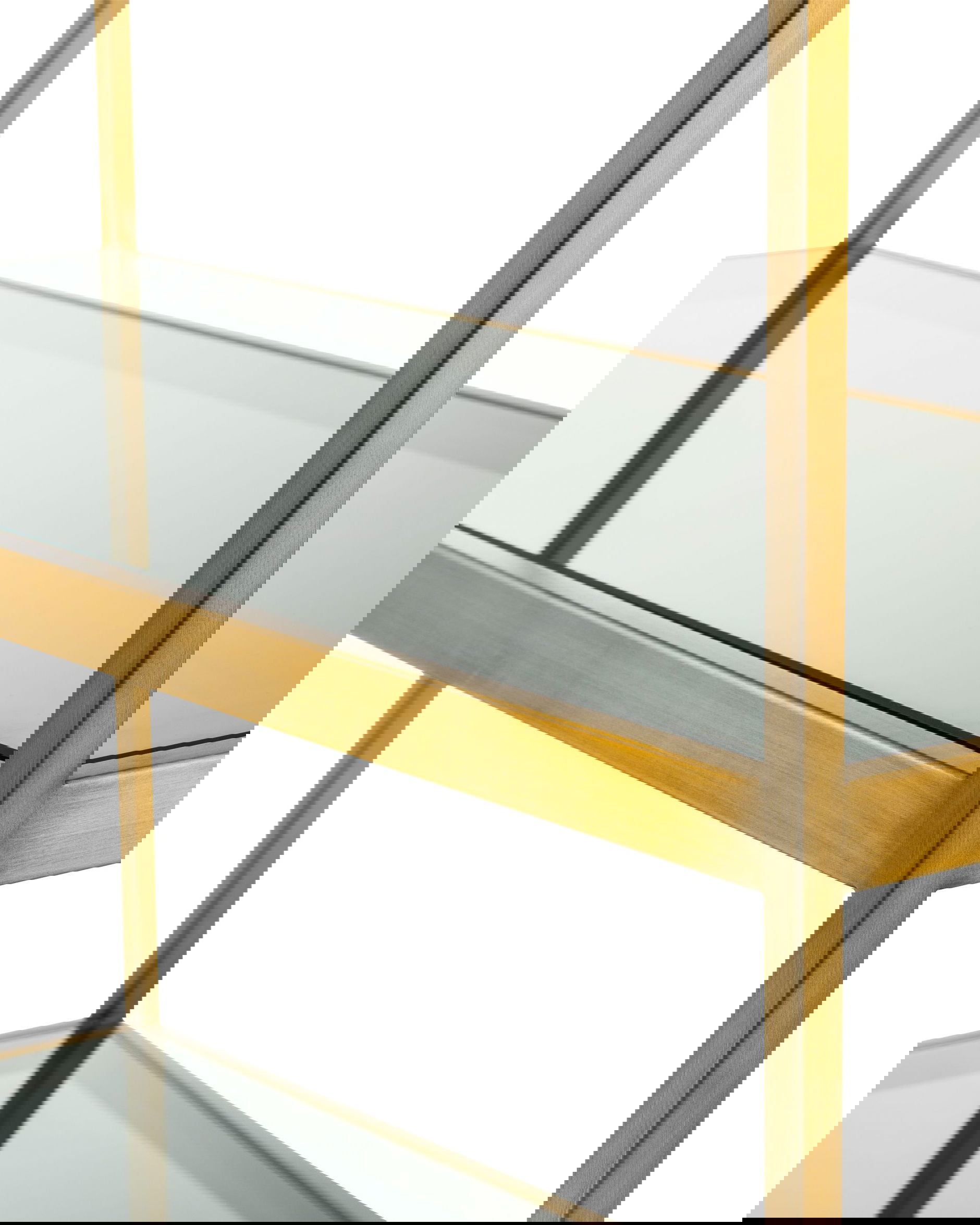 Omega hylla mässing