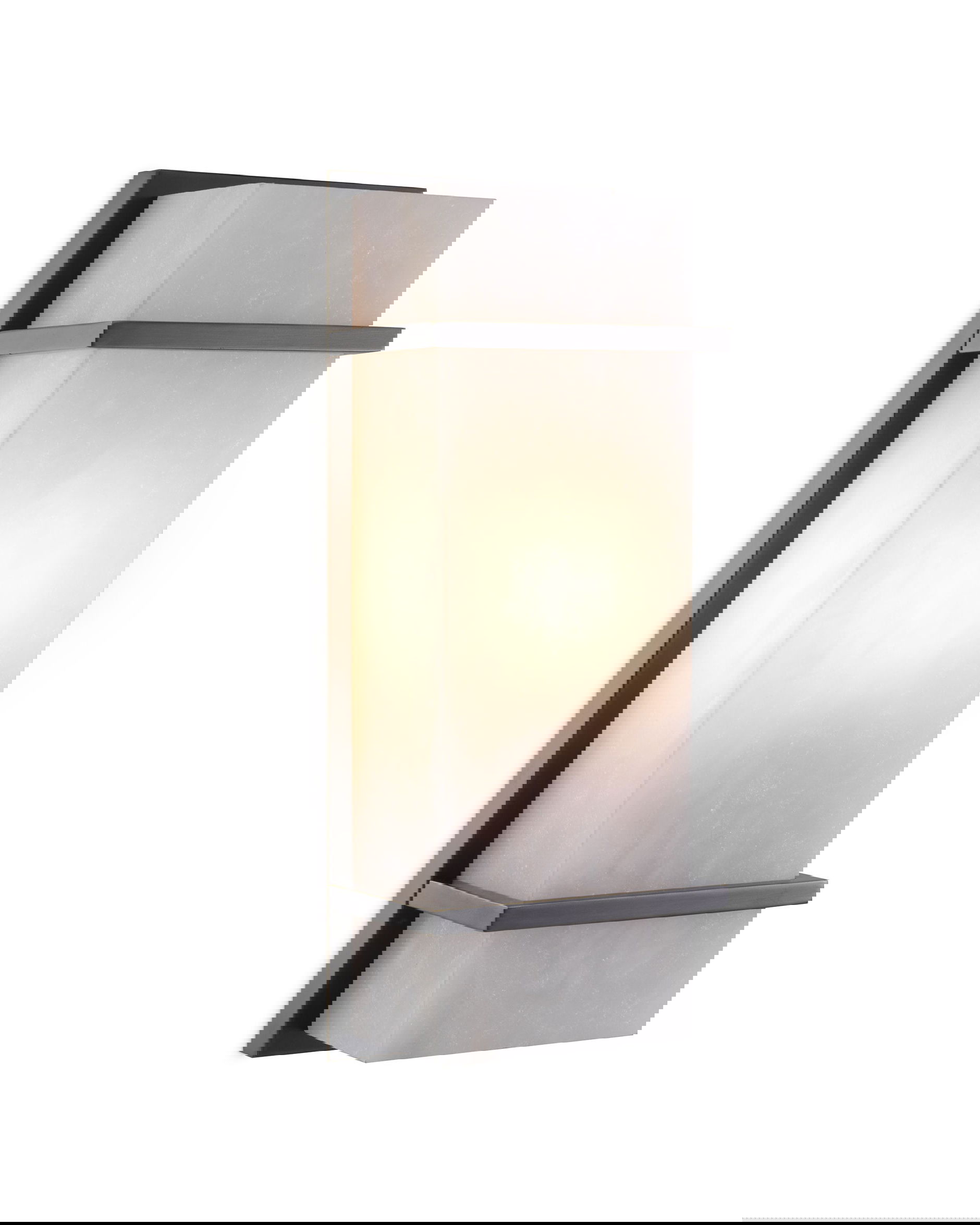 Spike vägglampa brons S