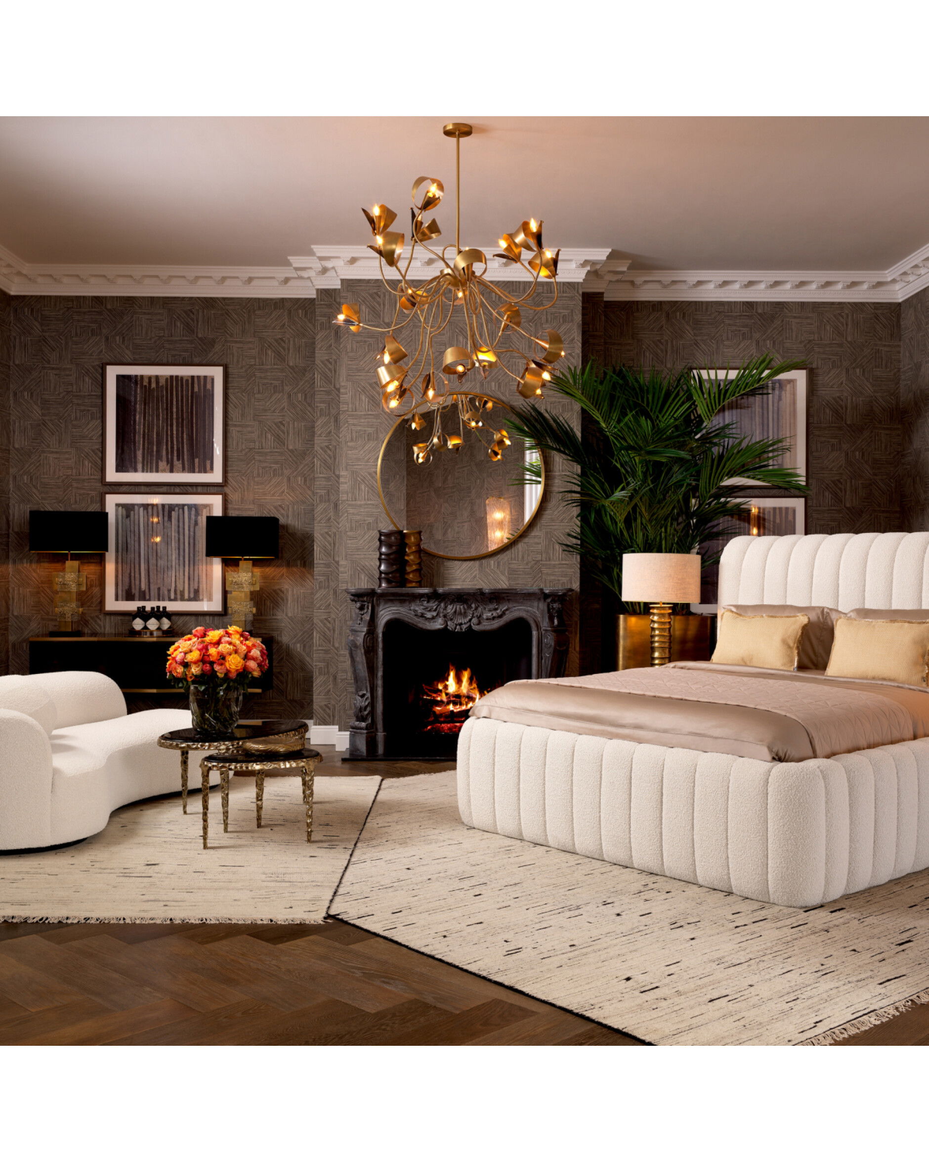 Gilardon bordslampa antik mässing