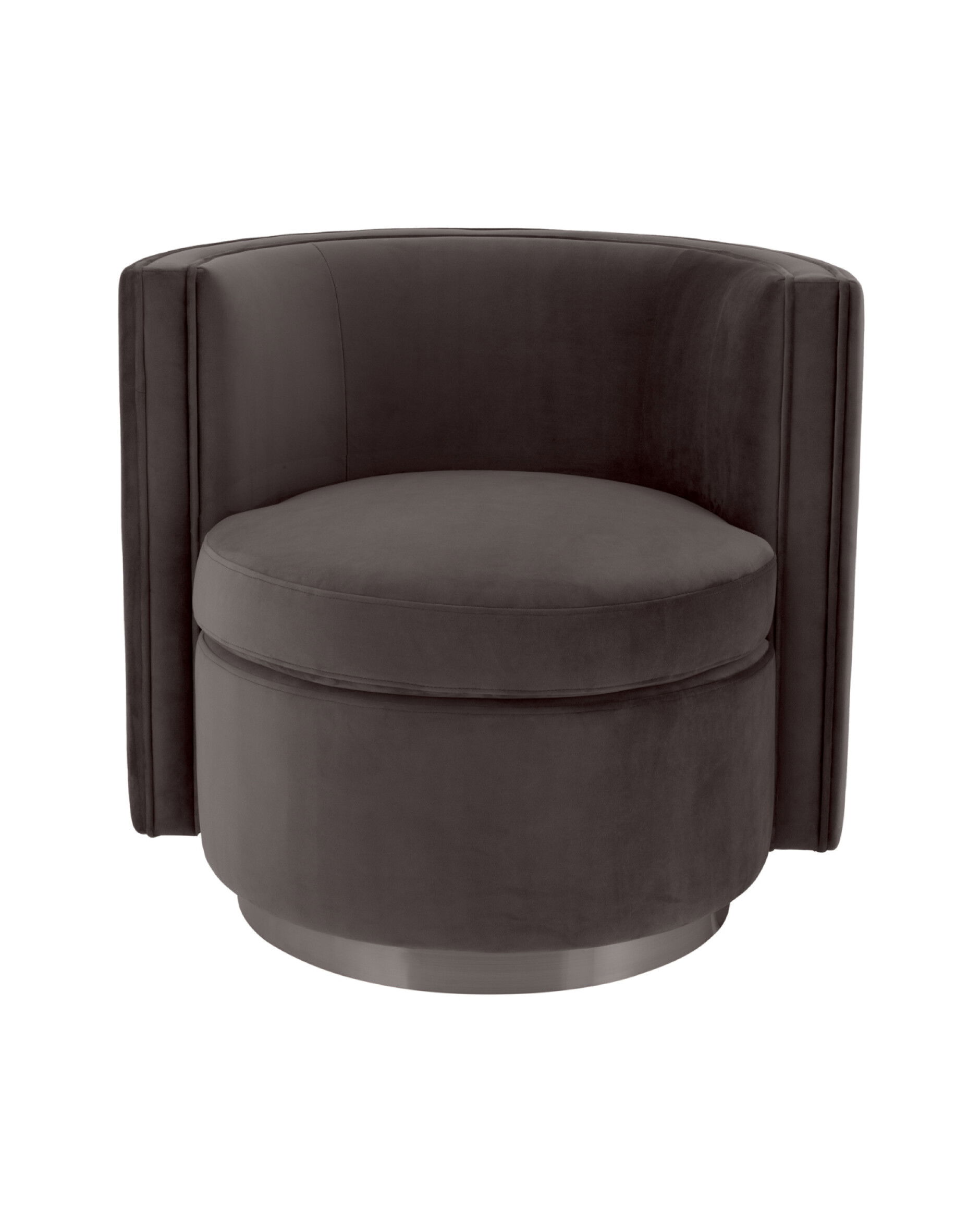 Amanda fåtölj savona grey velvet