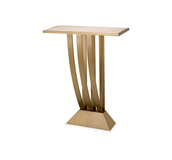 Beau Deco Console Table Brass