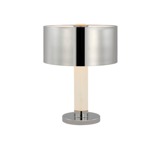 Polished Nickel - Barton Desk Lamp Natural Brass