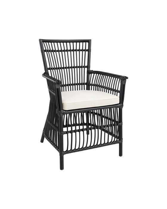 modest karmstol svart