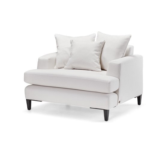 Los Angeles armchair 1-seater, off-white