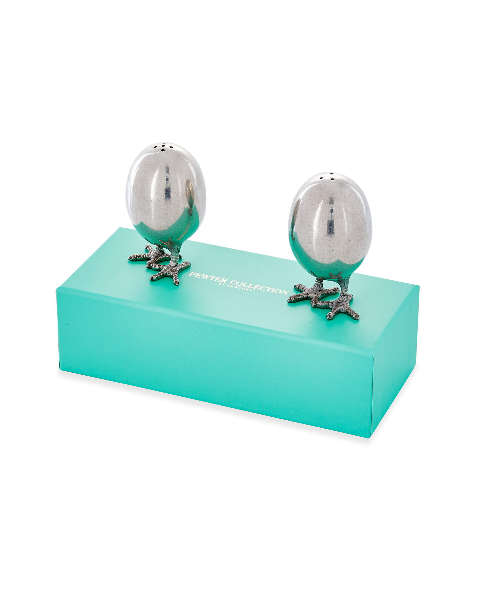 Ägg salt- och pepparkar tenn