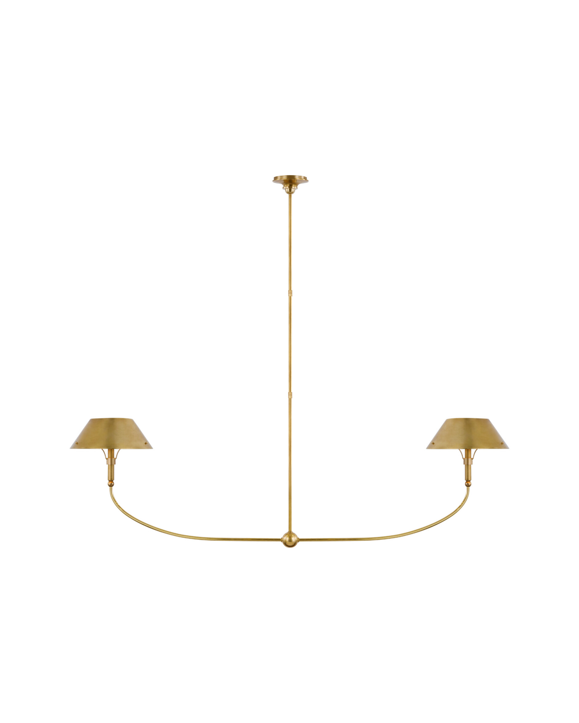 Turlington XL takkrona linjär antik mässing