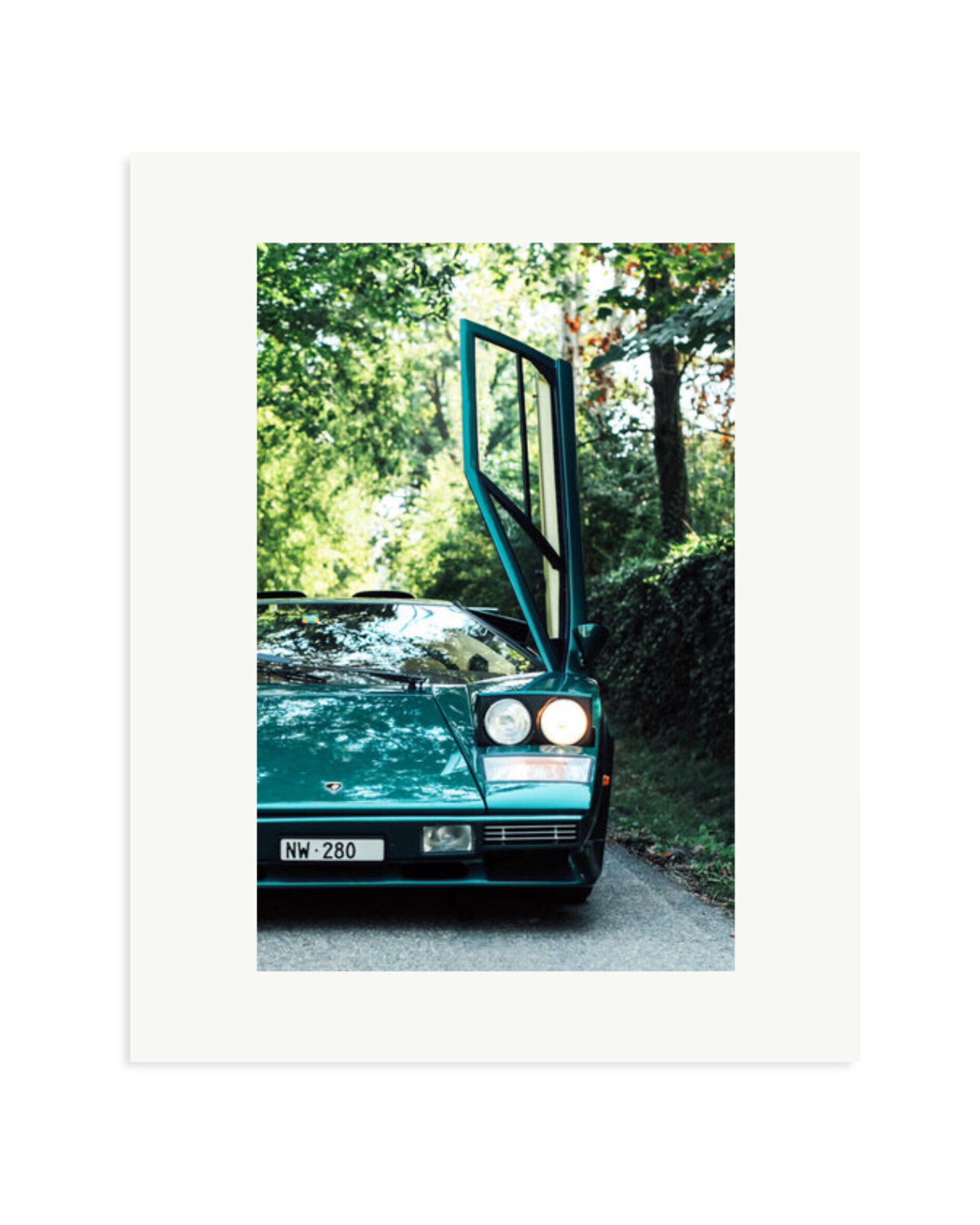 Lamborghini Countach LP400 Print Only / Medium