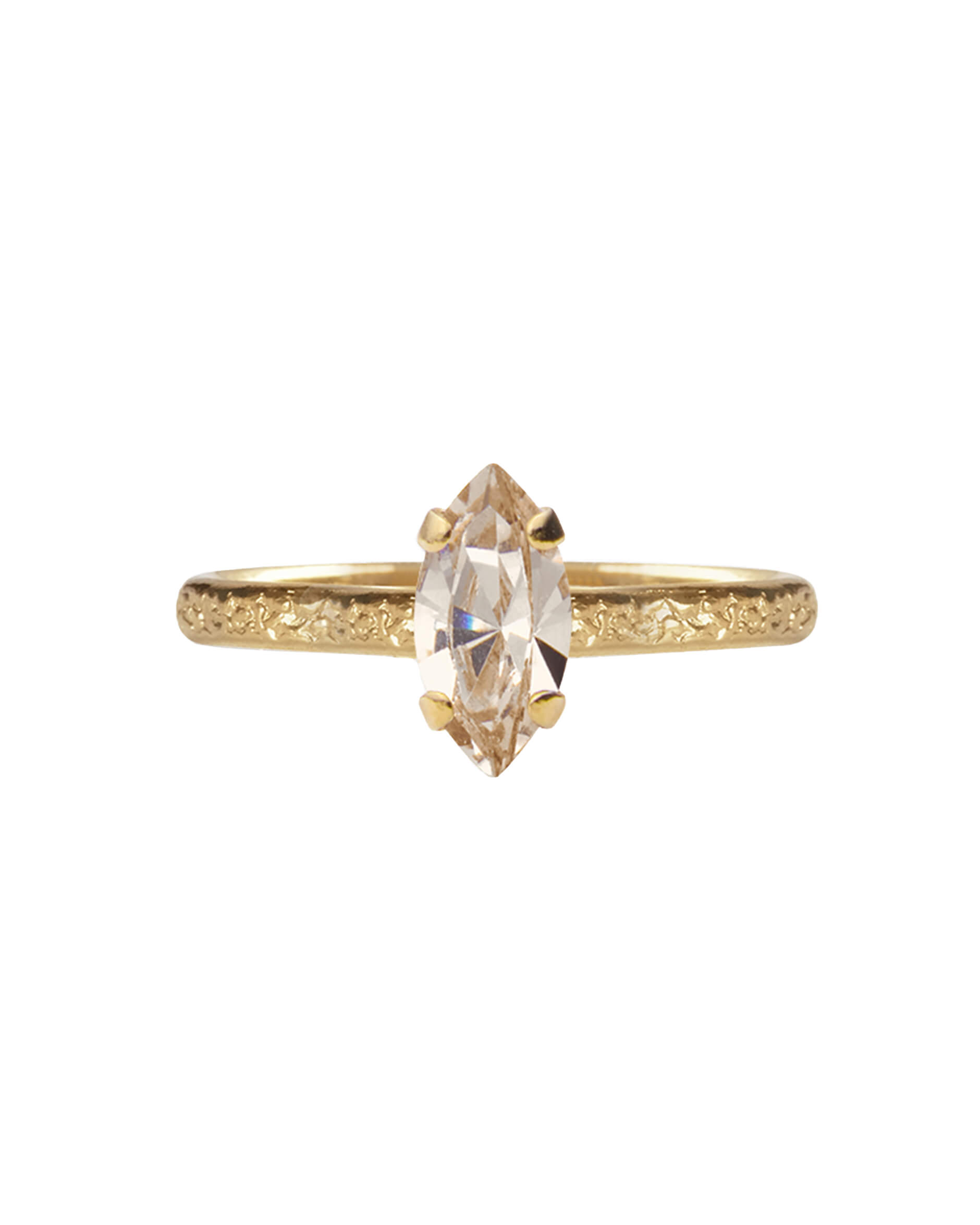 Petite Navette Ring Light Silk