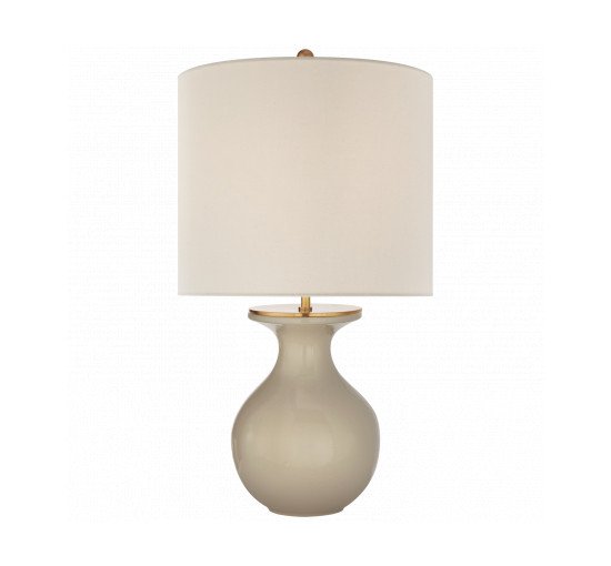 Dove Grey - Albie Small Desk Lamp Blush