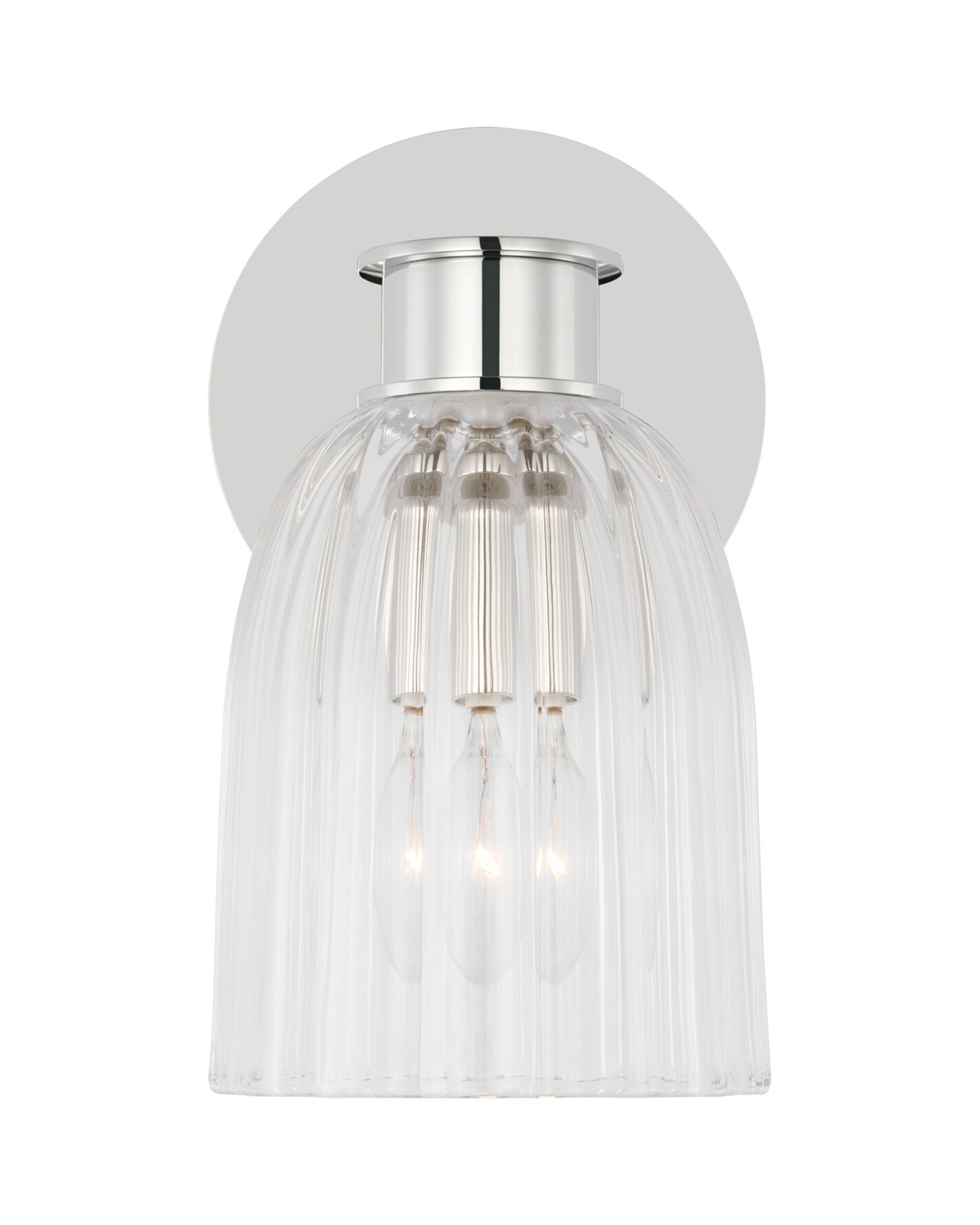 Asalea vägglampa nickel