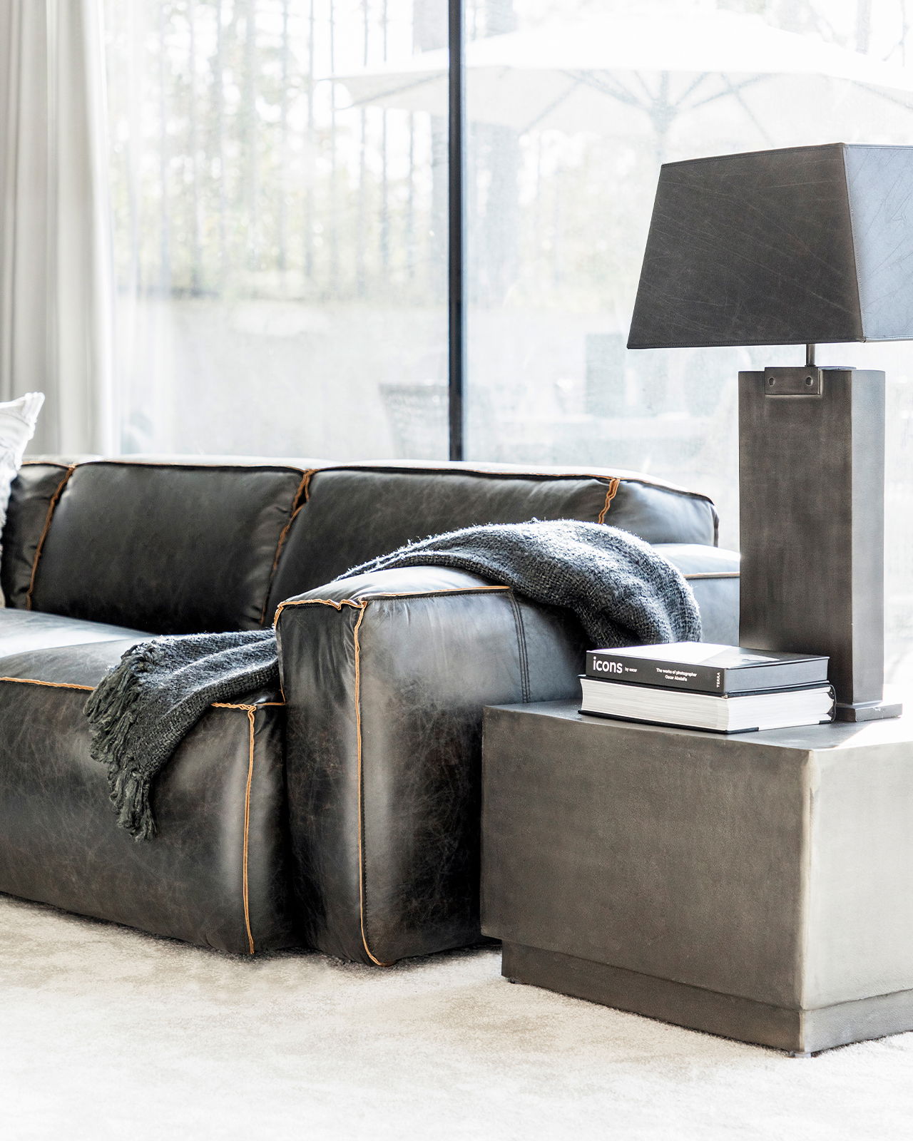 Cubo soffbord lead antique