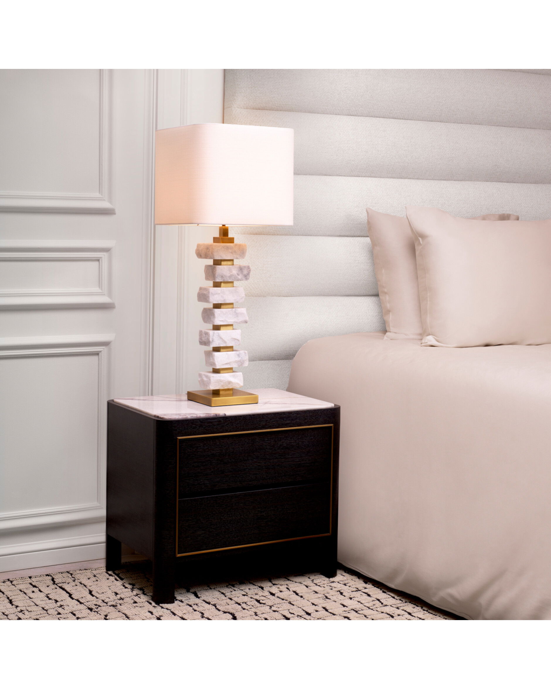 Amber Table Lamp Marble